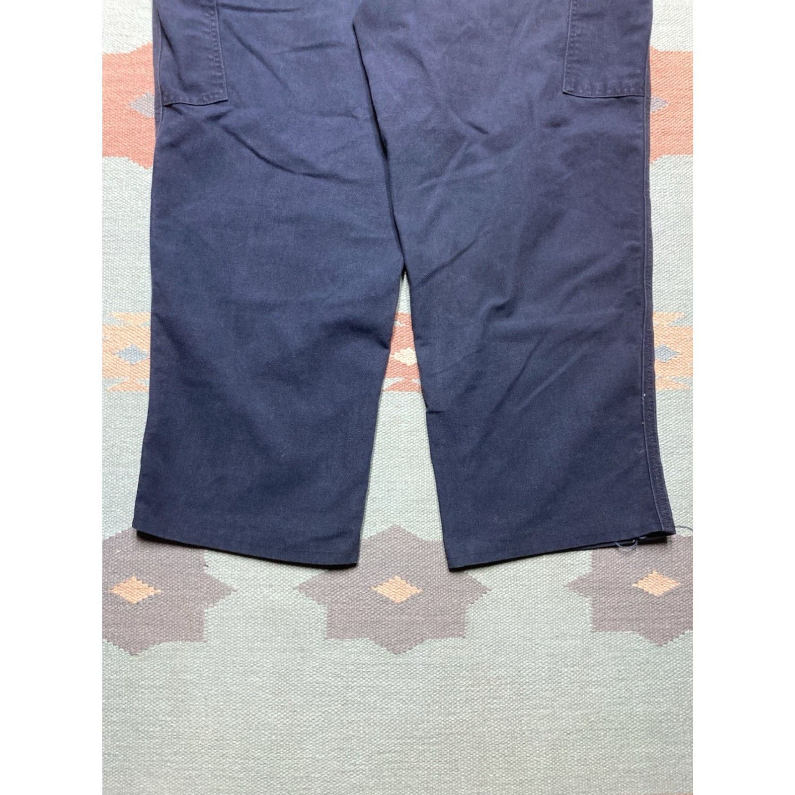 Carhartt VINTAGE Carhartt Carpenter Jeans Duck Canvas Pants Navy Blue Baggy Skater 40x28 Mens Jeans Size US 40 / EU 56 - 2 Thumbnail