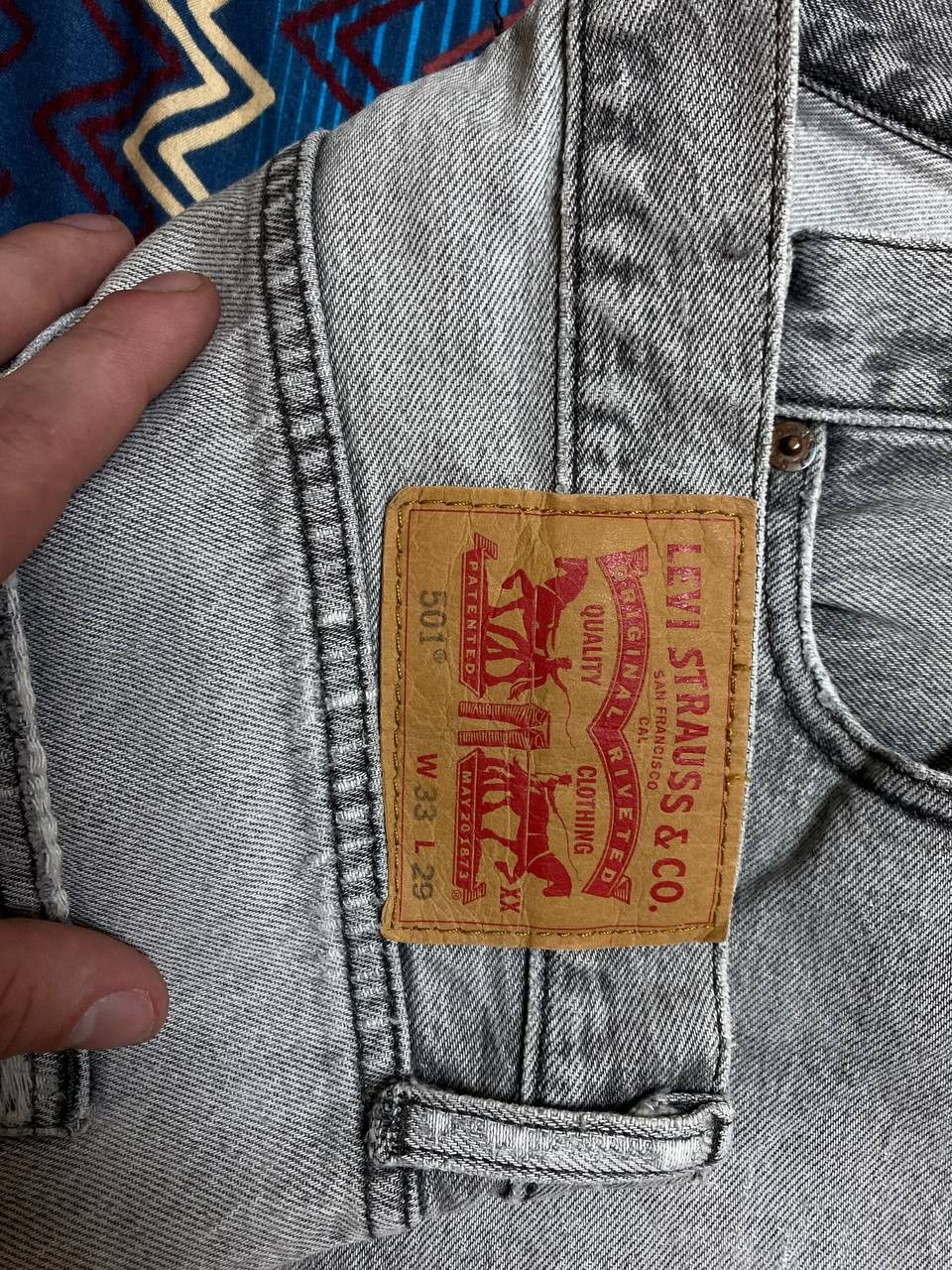 Levi's Denim pants gray Levi's 501 Y2K vintage w33 streetwear Size US 33 - 4 Thumbnail