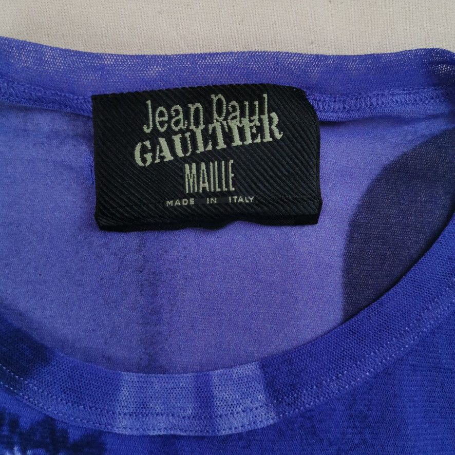 Jean Paul Gaultier SS1998 Jean Paul Gaultier Hindu Painting Mesh Top Vintage Size ONE SIZE - 5 Thumbnail