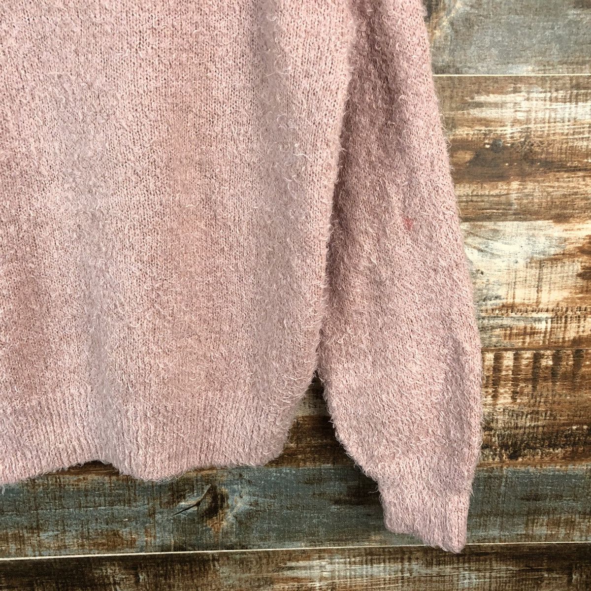 Homespun Knitwear × Japanese Brand DLL Japanese Brand Pink Mohair Knitwear #C418 Size M / US 6-8 / IT 42-44 - 8 Thumbnail
