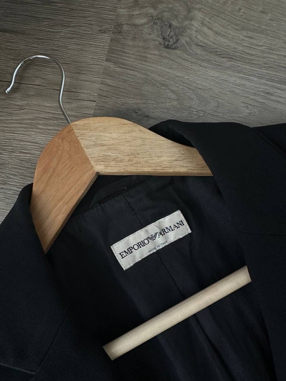 Emporio Armani × Vintage Vintage Emporio Armani Blazer Jacket W Black Size S / US 4 / IT 40 - 3 Thumbnail