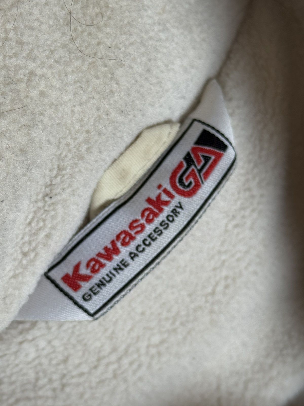 Vintage Kawasaki zip nylon + fleece vest sleeveless jacket racing Size US M / EU 48-50 / 2 - 13 Thumbnail