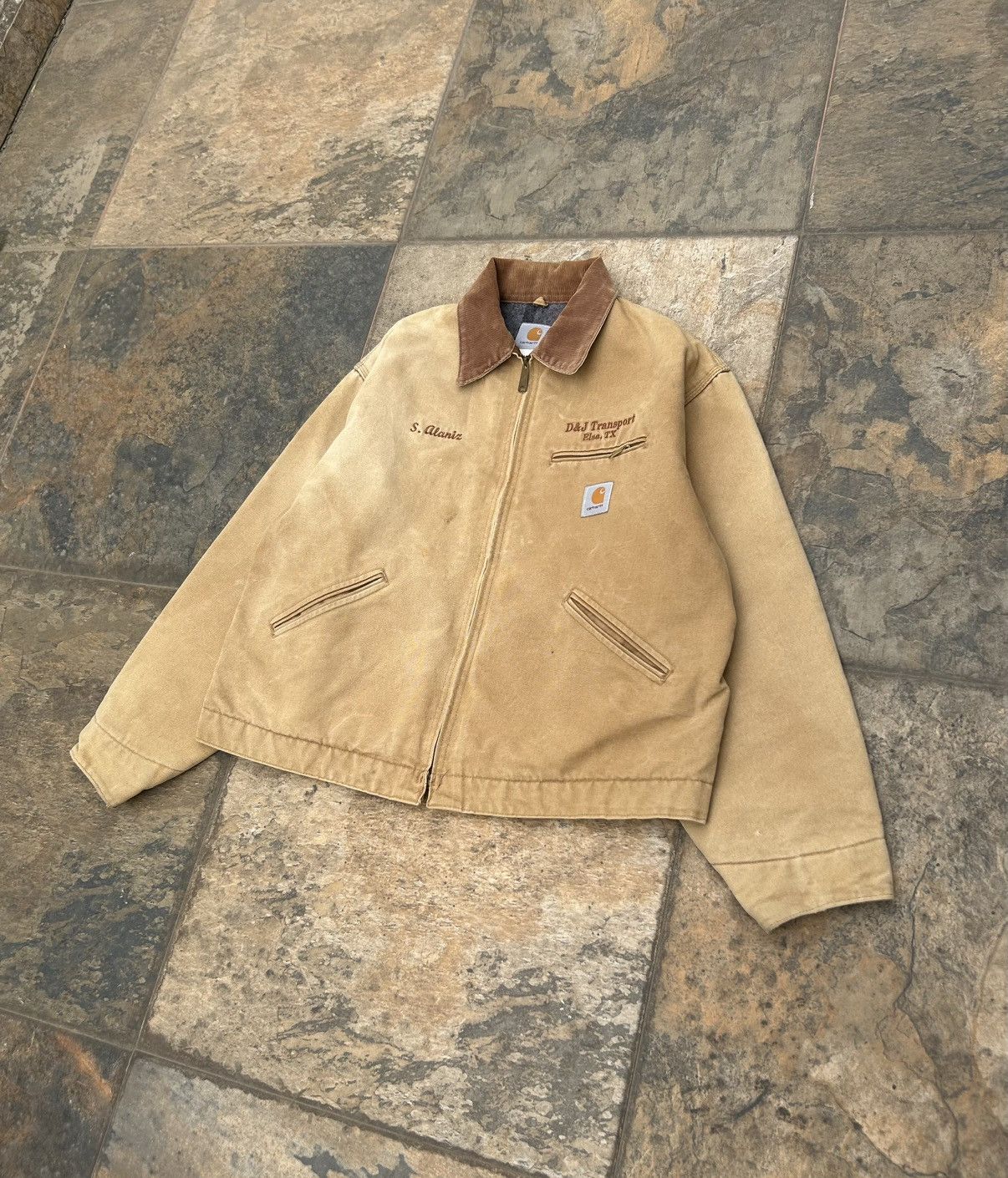 Carhartt × Japanese Brand × Vintage Carhartt Detroit Jacket BIG LOGO Size US XL / EU 56 / 4 - 3 Thumbnail