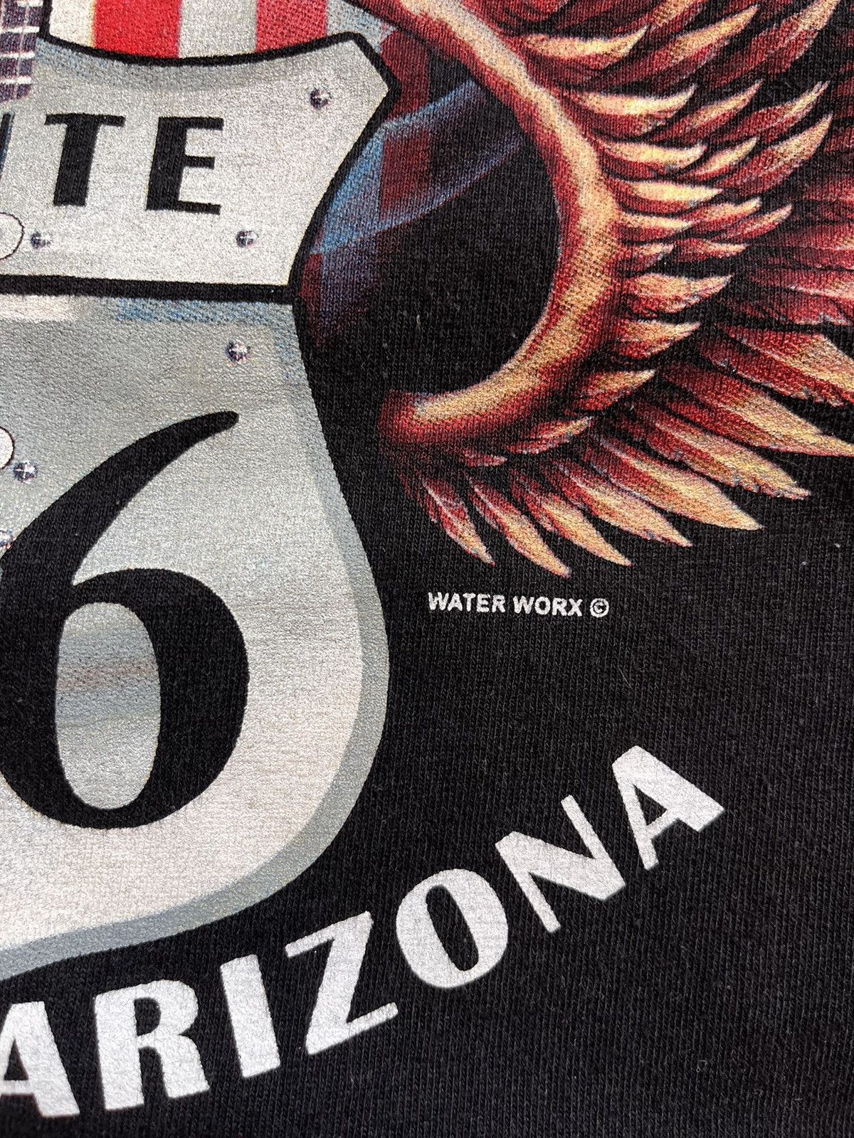 Route 66 × Vintage Vintage Route 66 Rock T-Shirt Harley Davidson style Size US L / EU 52-54 / 3 - 6 Thumbnail