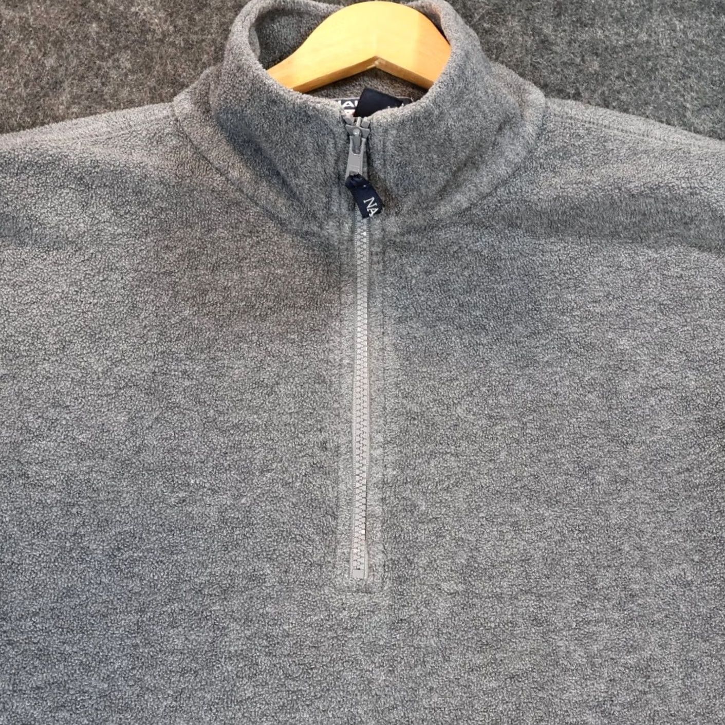 Nautica VINTAGE Nautica Competition Fleece Pullover Mens Small Gray Quarter Zip Excellent Size US S / EU 44-46 / 1 - 4 Thumbnail
