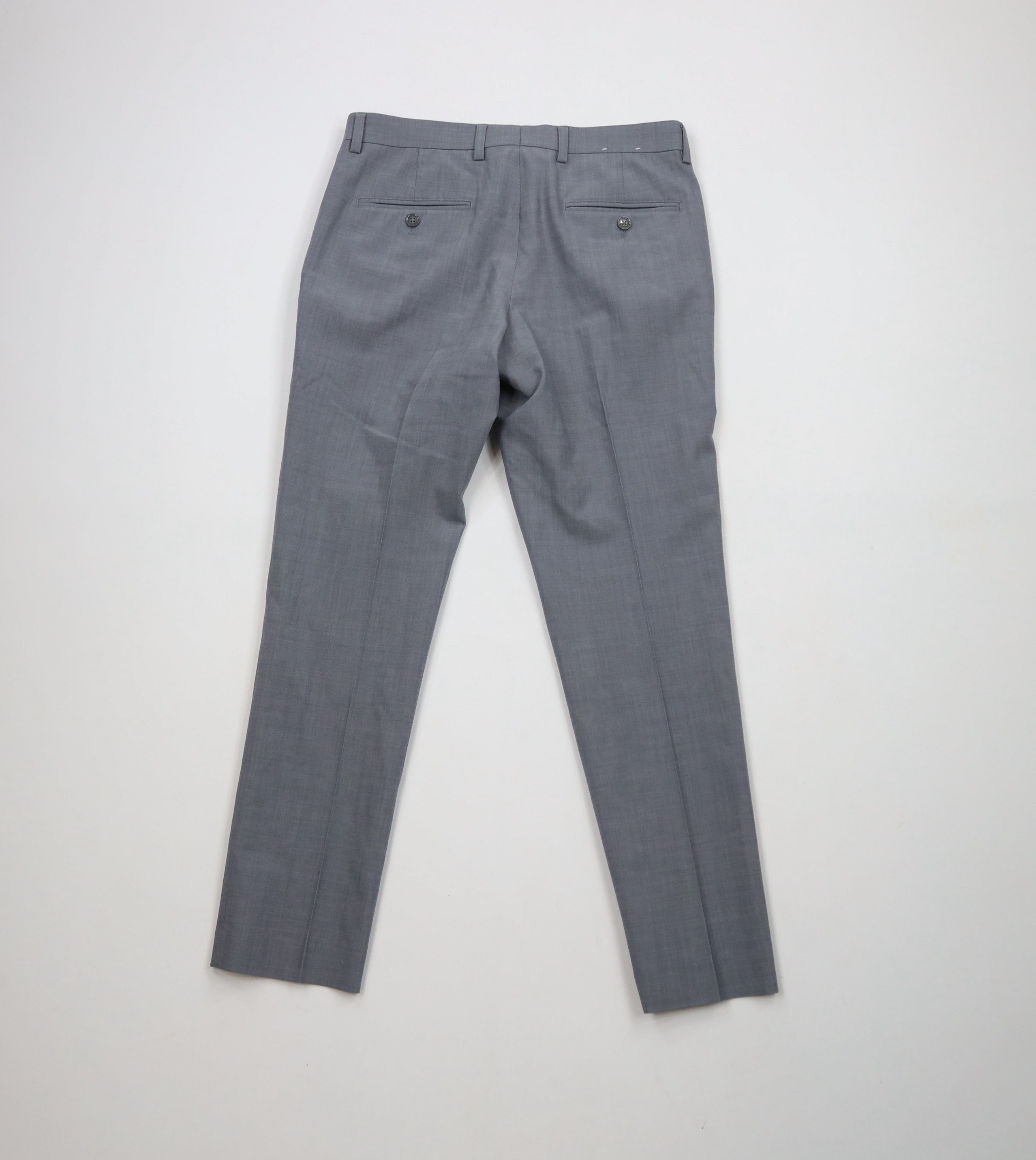 Express × Vintage Express Slim Fit Chambray Wool Blend Chinos Chino Pants Gray Size US 29 - 8 Thumbnail