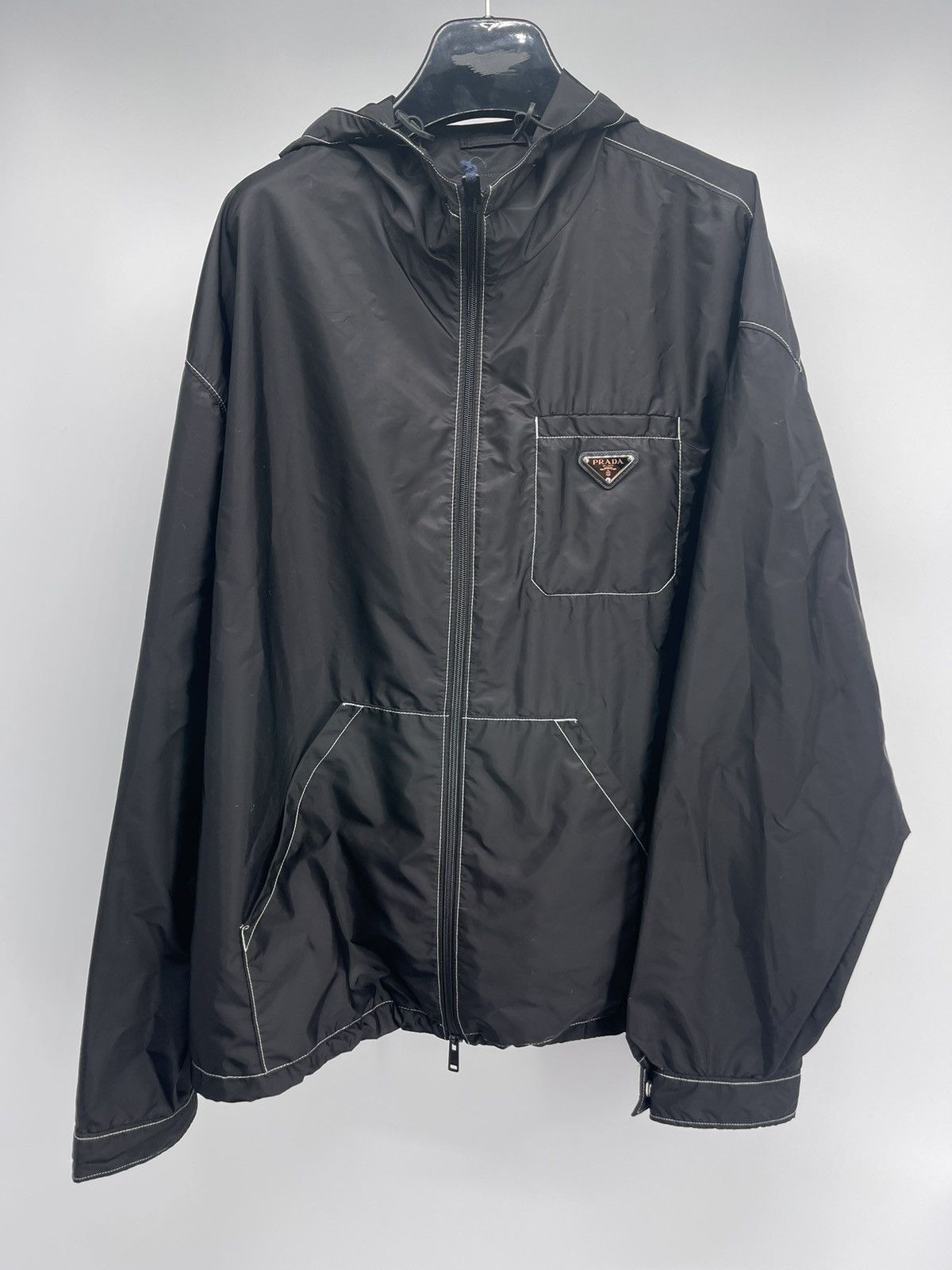 image of Prada Nylon Jacket Size XL in Black, Men's