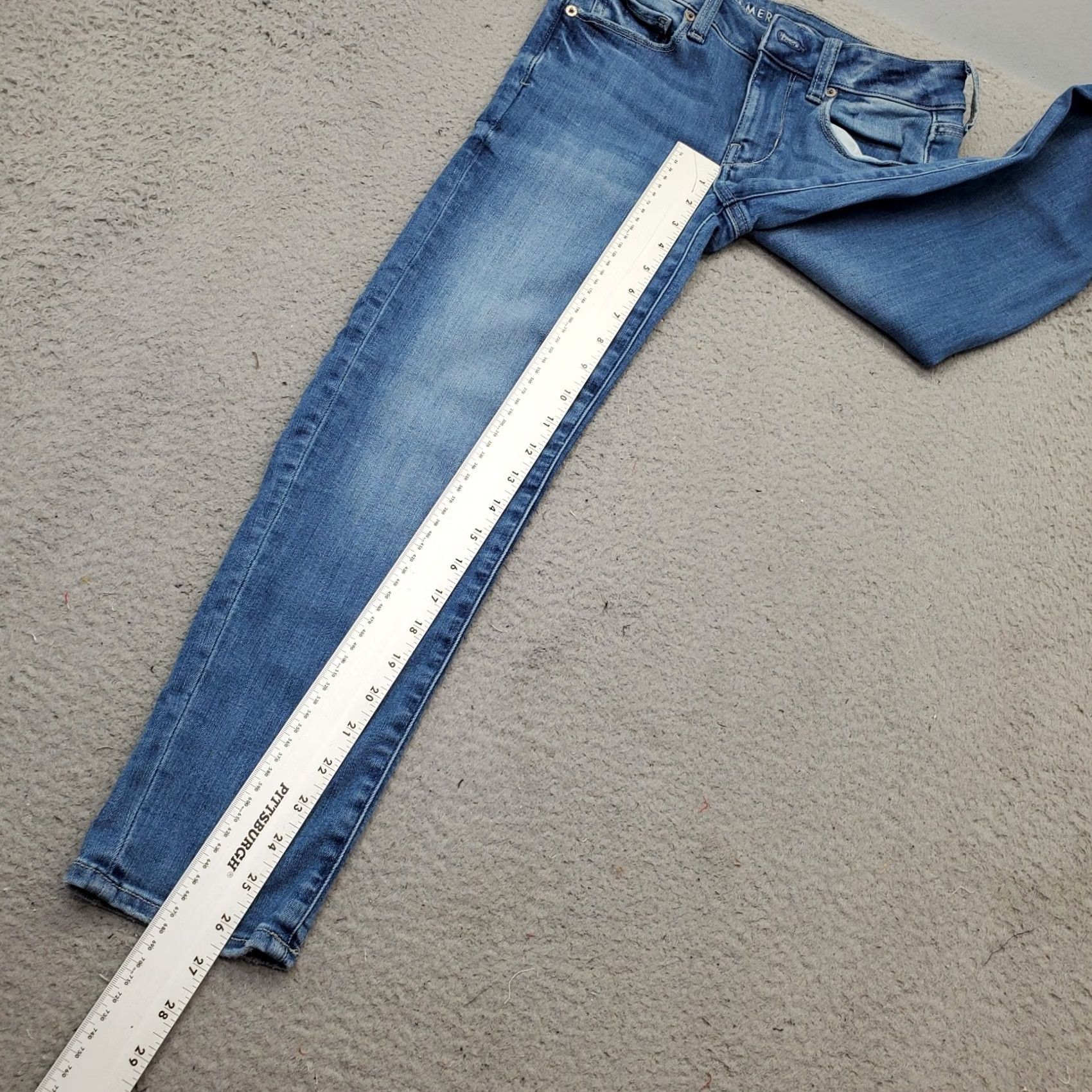 American Eagle Outfitters American Eagle Outfitters Jeans Womens Size 2 Blue Denim Next Level Stretch Straight Size 26" / US 2 / IT 38 - 5 Thumbnail