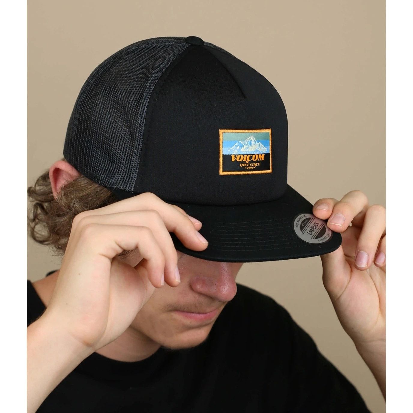 Volcom Volcom Men's Trucker Hat Mile Marker Flat Bill Snapback Cap Size ONE SIZE - 5 Thumbnail