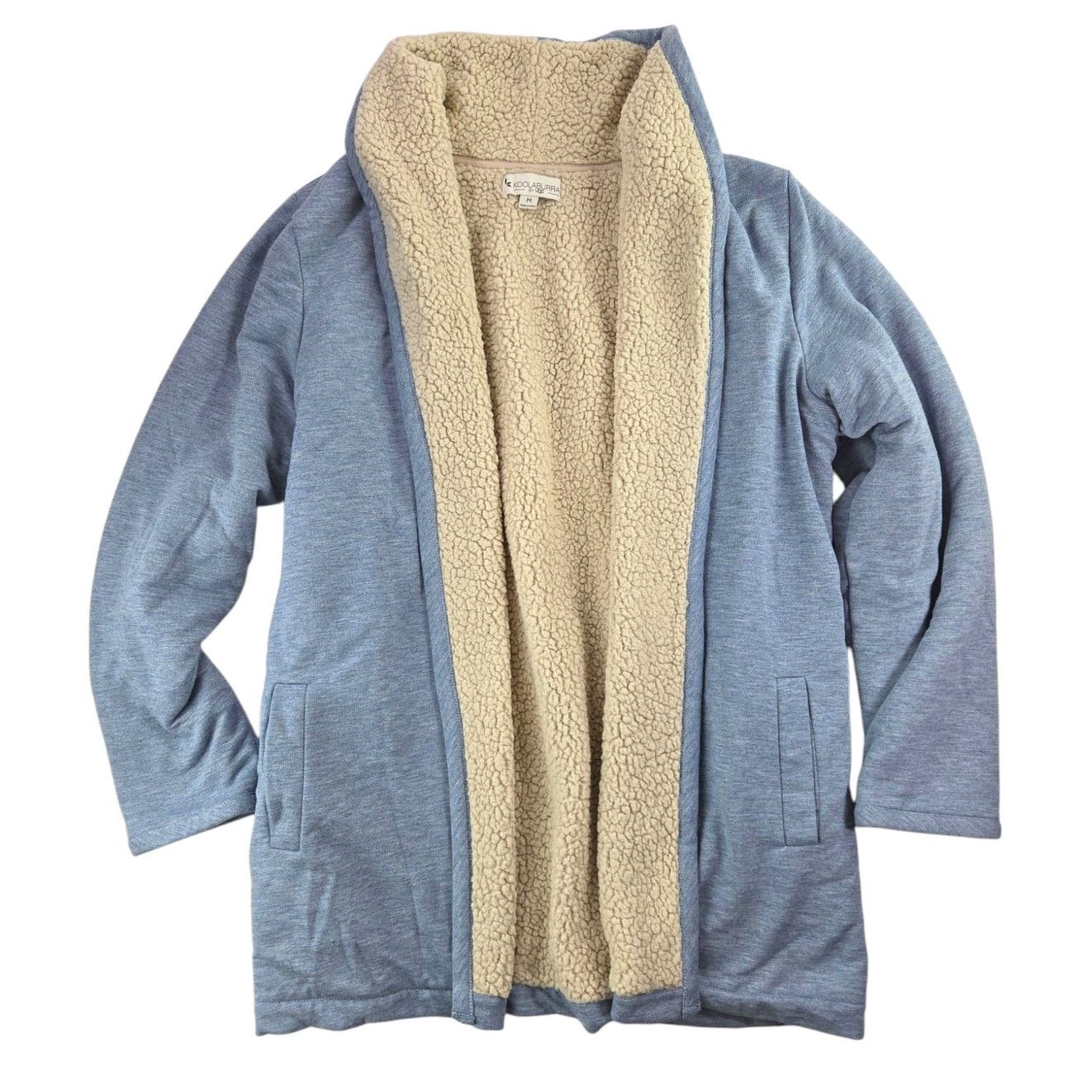 Koolaburra Koolaburra by UGG | Light Blue, Frency Terry Cardigan | Med Size M / US 6-8 / IT 42-44 - 2 Thumbnail