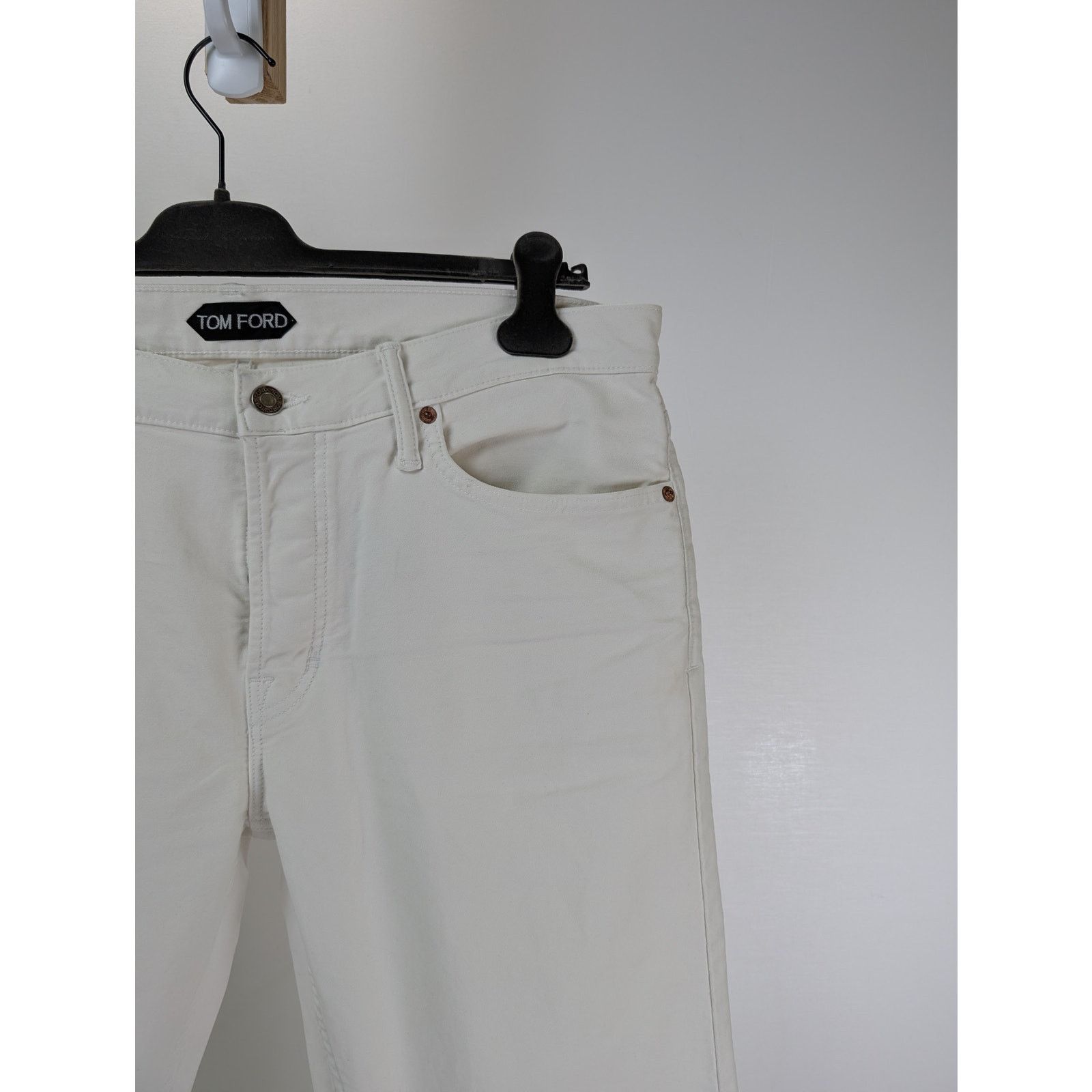 Tom Ford o1rshd1 Denim Straight Jean in White Size US 36 / EU 52 - 6 Thumbnail