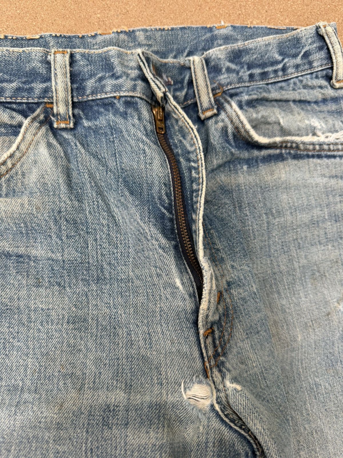 Levi's Vtg 70’s Levi’s 646 Orange Tab Bellbottom Flare Jeans 32x31 Size US 32 / EU 48 - 5 Thumbnail