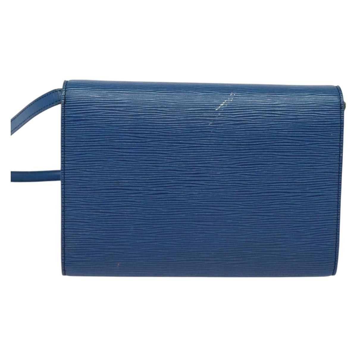 Louis Vuitton LOUIS VUITTON Epi Pochette Arche Shoulder Bag Blue M52575 Size ONE SIZE - 3 Thumbnail