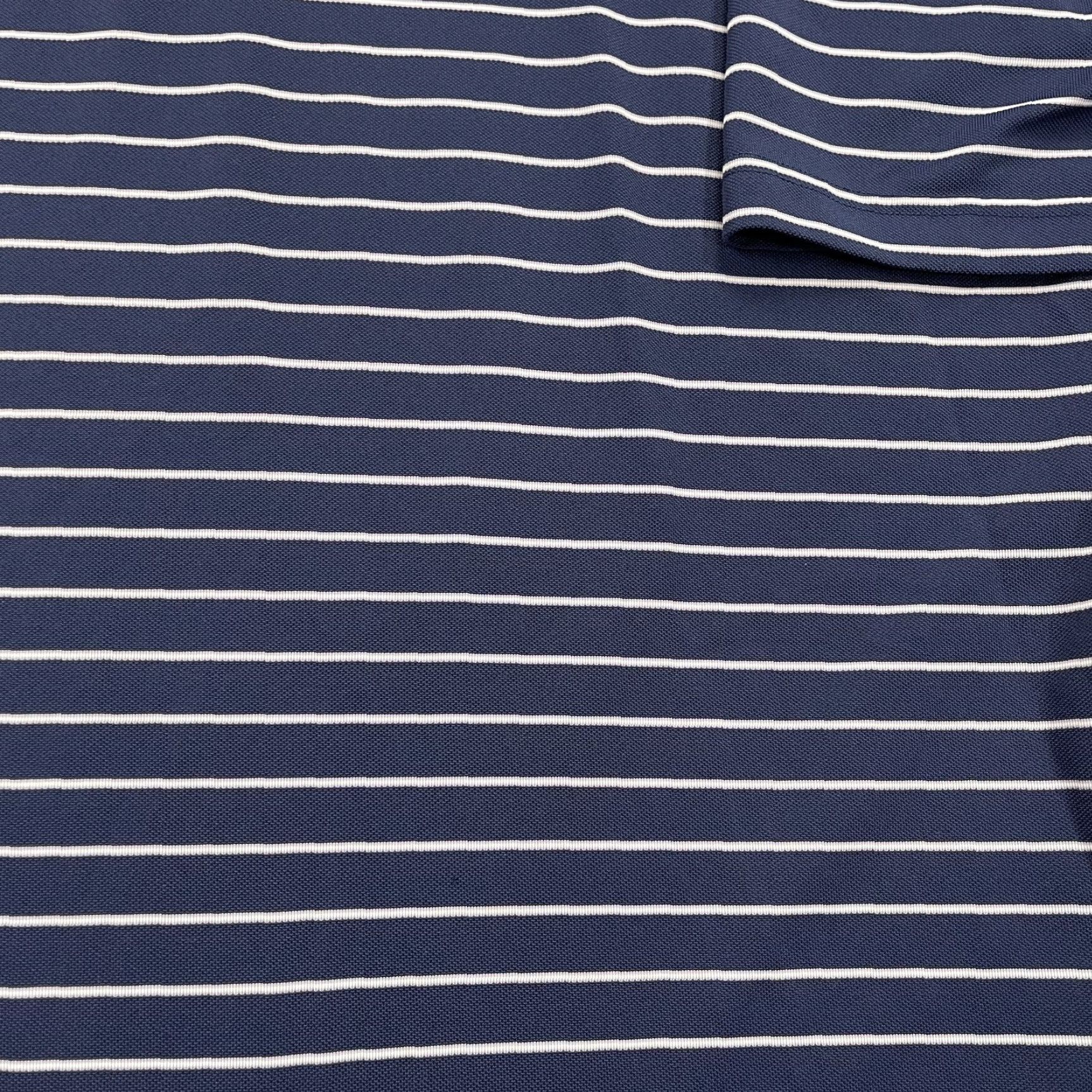 Vintage Donald Ross Baltusrol Polo Shirt Mens XL Blue Striped Logo Golf Performance Size US XL / EU 56 / 4 - 4 Thumbnail