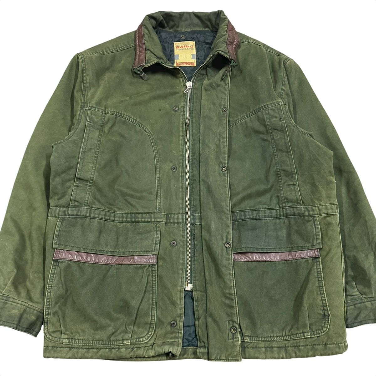 Vintage Vtg🔥80’s World Exigo Traveling Barn Cotton Padded Jacket Size US XL / EU 56 / 4 - 12 Thumbnail