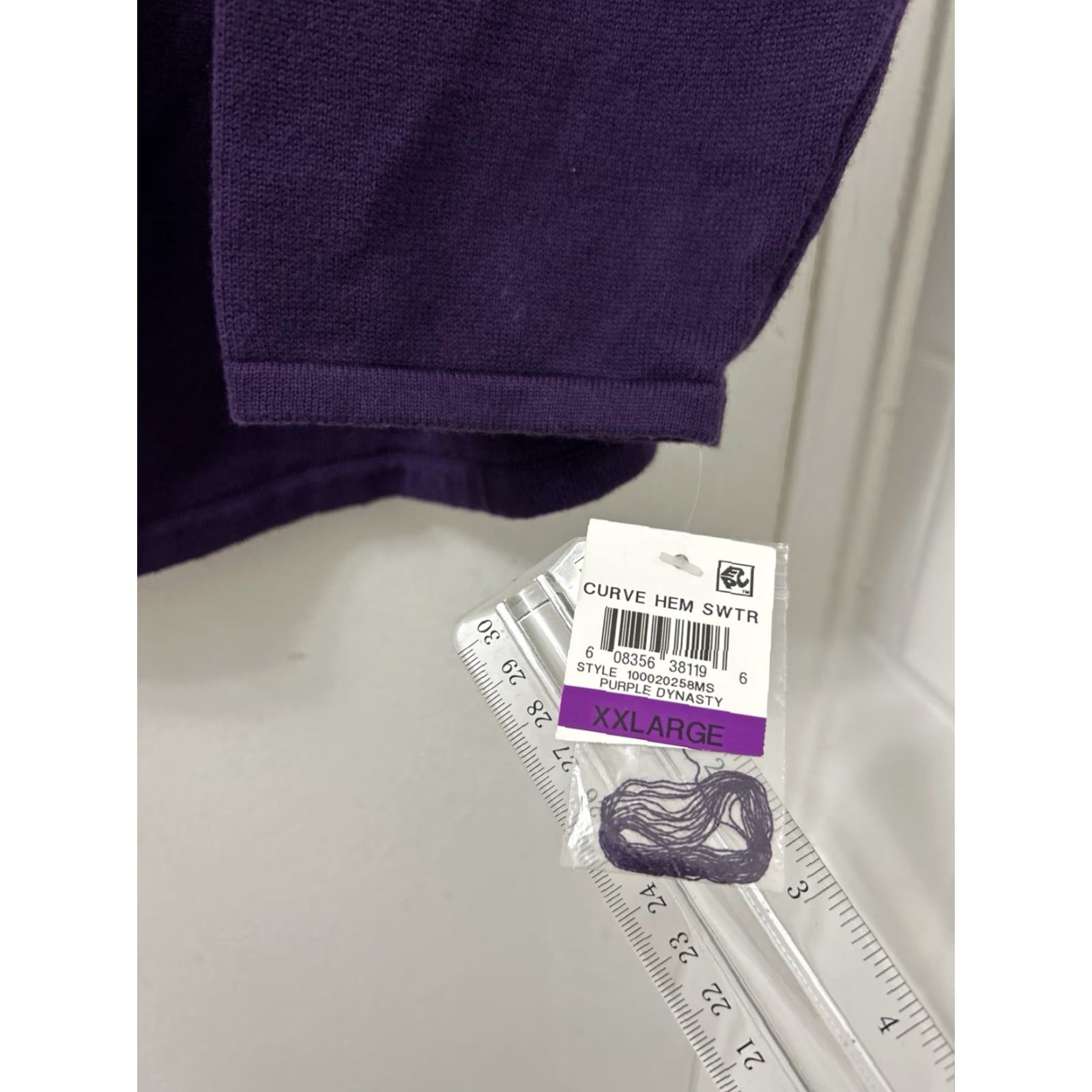Vintage VINTAGE Karen Scott Sweater Womens 2XL Purple Dynasty Crew Neck Knit Cotton NWT Raglan Long Sleeve Pullover Curve Hem Casual Shirt Size XXL / US 16-18 / IT 52-54 - 5 Thumbnail