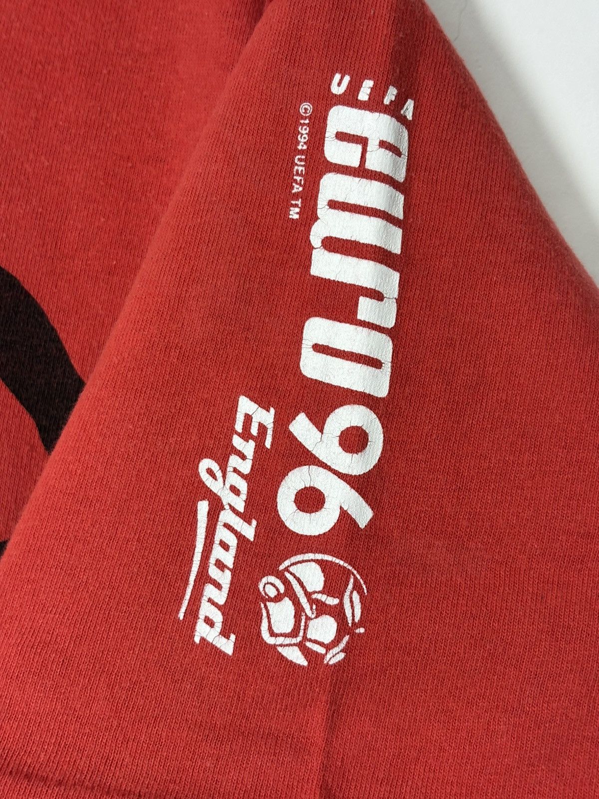 Vintage England Euro UEFA 1996 Coca-cola Vintage Football Soccer Tee Size US L / EU 52-54 / 3 - 10 Thumbnail