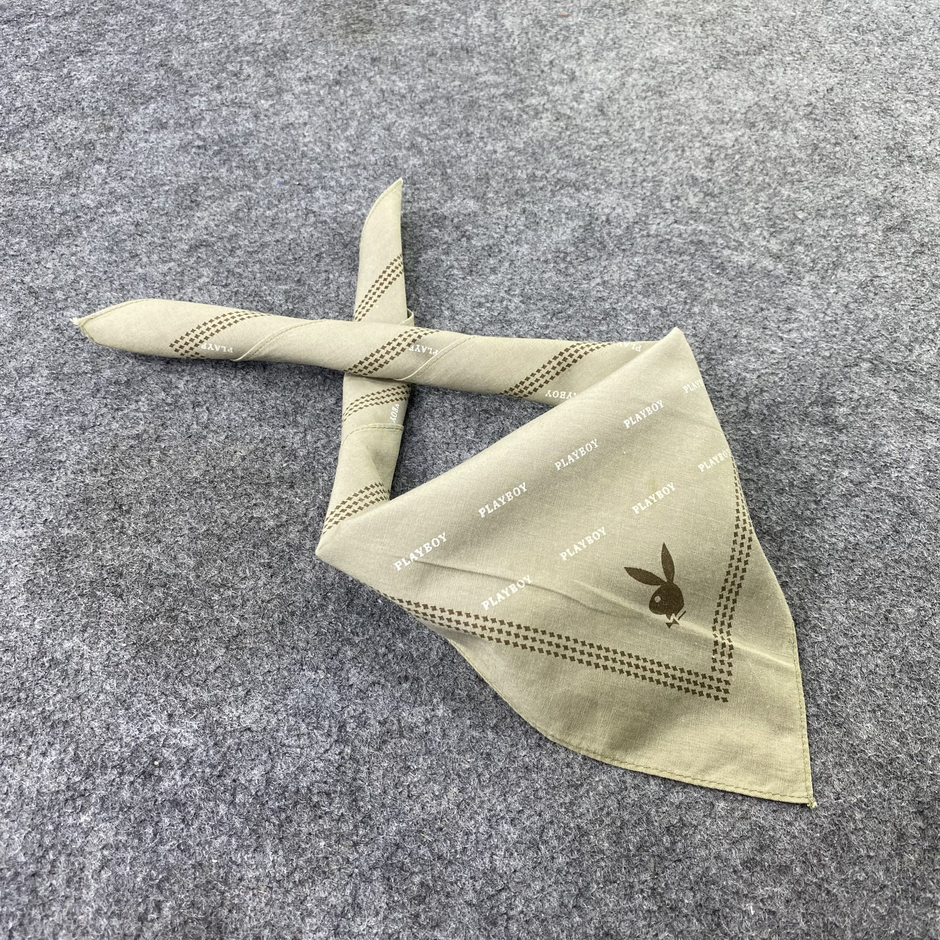 Playboy Playboy Monogram Handkerchief Neckerchief Bandana-B1460 Size ONE SIZE - 1 Thumbnail