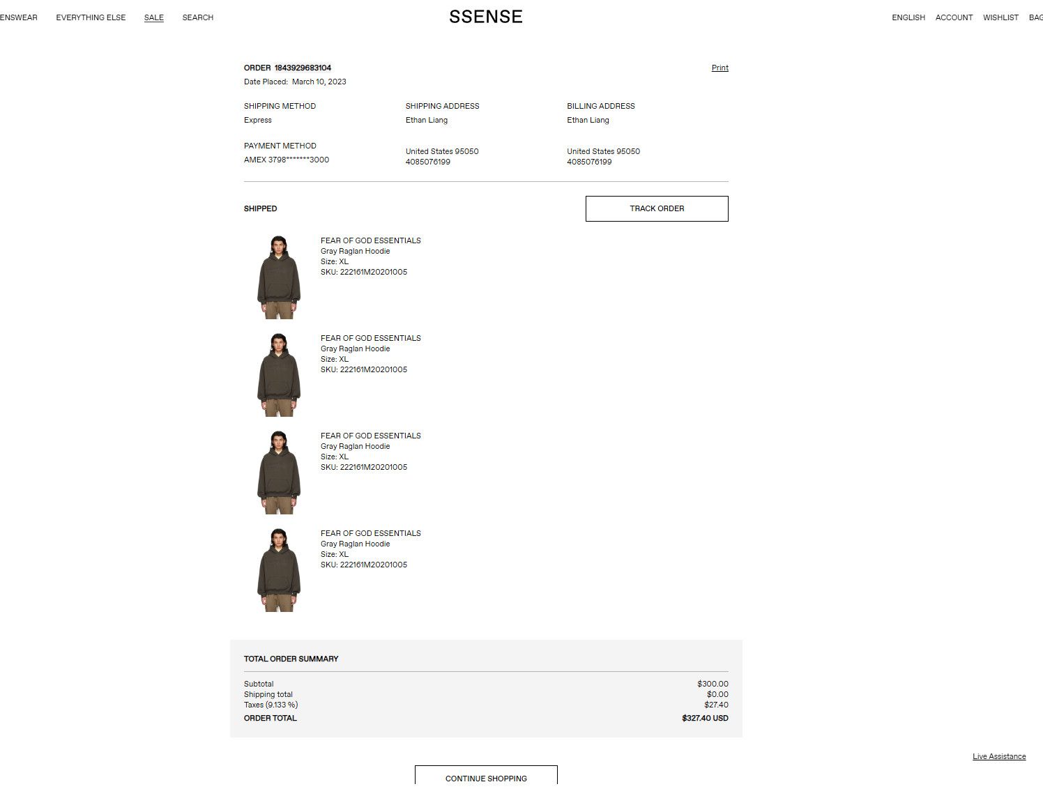 Essentials × FOG × Fear of God FOG - Essentials Fear Of God Off Black FW22 Hoodie Size (XL) Size US XL / EU 56 / 4 - 8 Thumbnail
