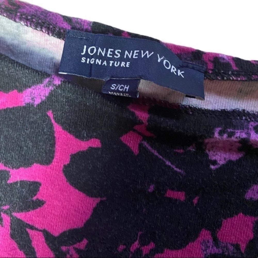Jones New York Jones New York Women’s Small Purple Pink Floral Print Long S Size S / US 4 / IT 40 - 3 Thumbnail