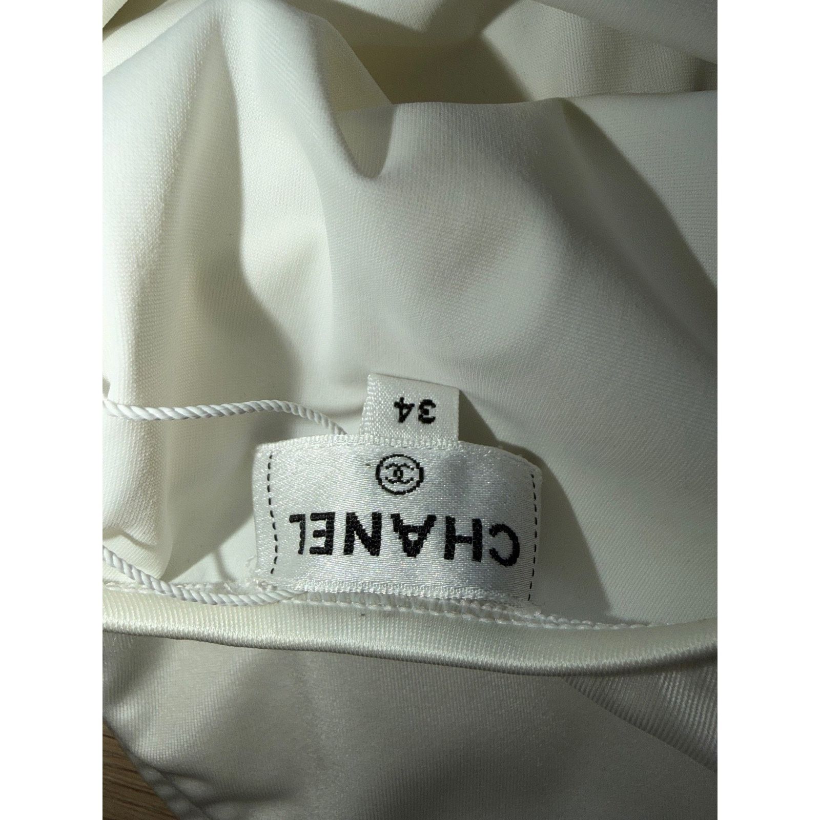 Chanel Logo One Piece Swimsuit Runway Bathingsuit 34 Size XXS / US 00 / IT 34 - 14 Thumbnail