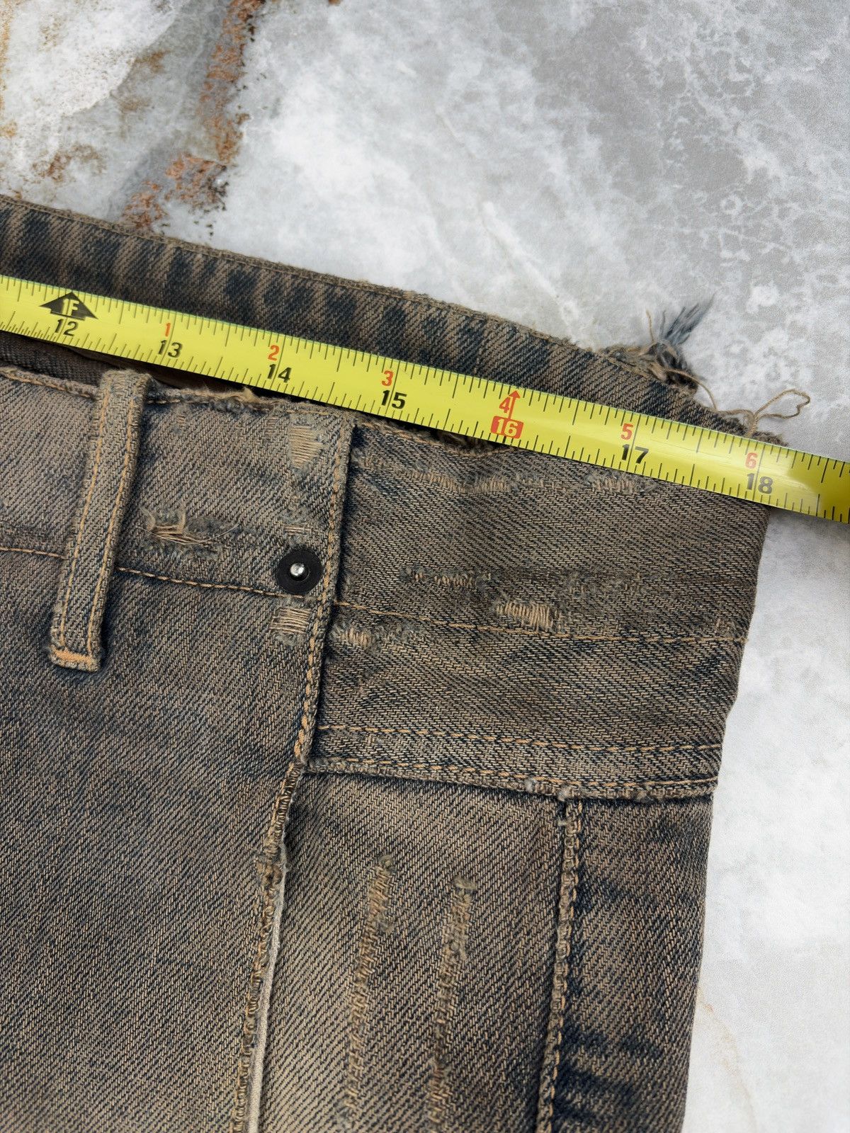 Rick Owens FW06 Rick Owens Dustulator Dark Shadow Dust Wash Denim Jeans Size US 34 / EU 50 - 6 Thumbnail