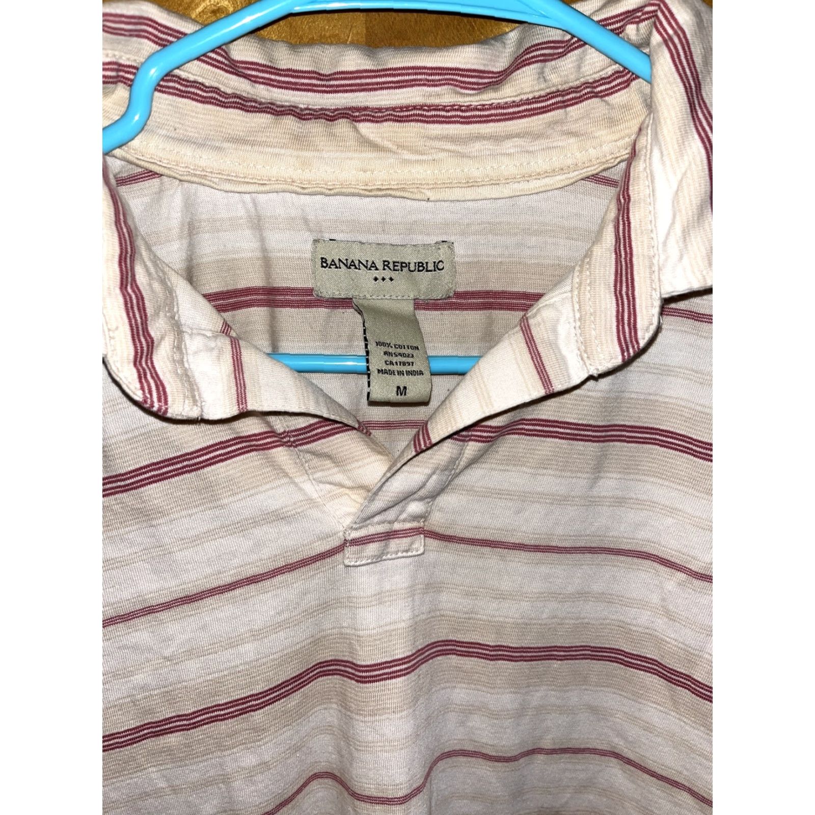 Banana Republic Banana Republic Men’s Polo Shirt Medium Short Sleeve Casual Travel Activewear Golf Walking Beach Multicolor 2010s Mens Size US M / EU 48-50 / 2 - 2 Thumbnail