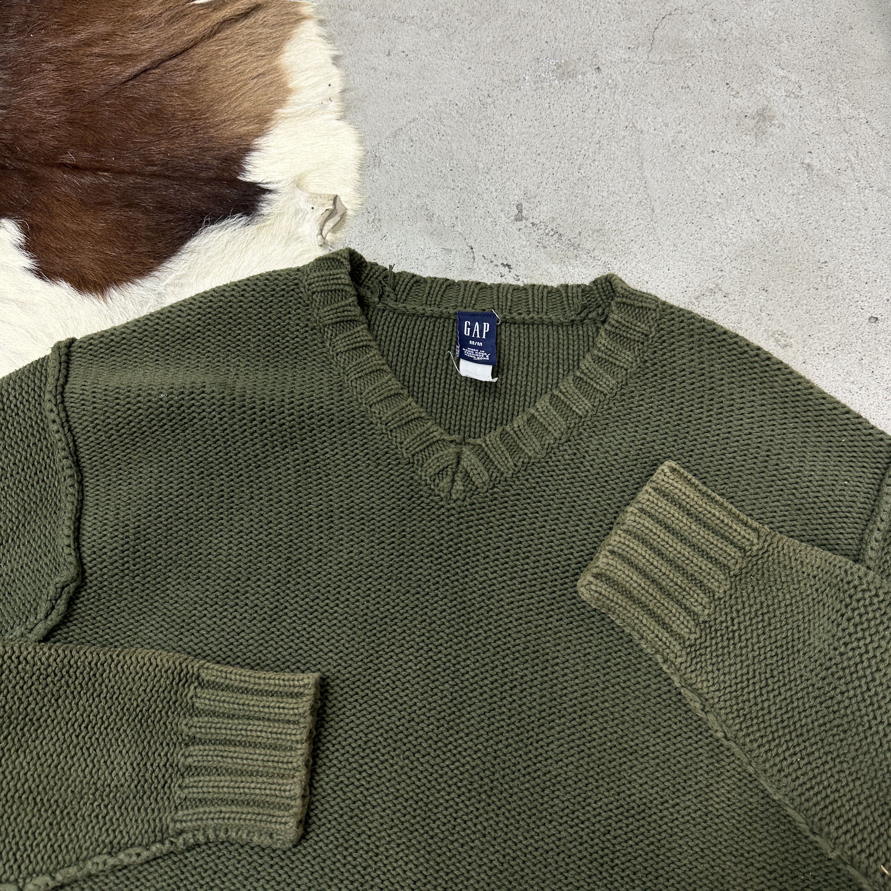 Gap Vintage Streetwear Cottage Military Styled GAP Sweater Y2K Size US M / EU 48-50 / 2 - 3 Thumbnail