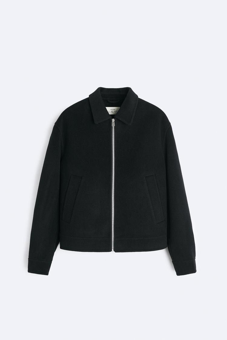 Zara Zara Origins Double-Faced Wool Jacket - beige/camel (L