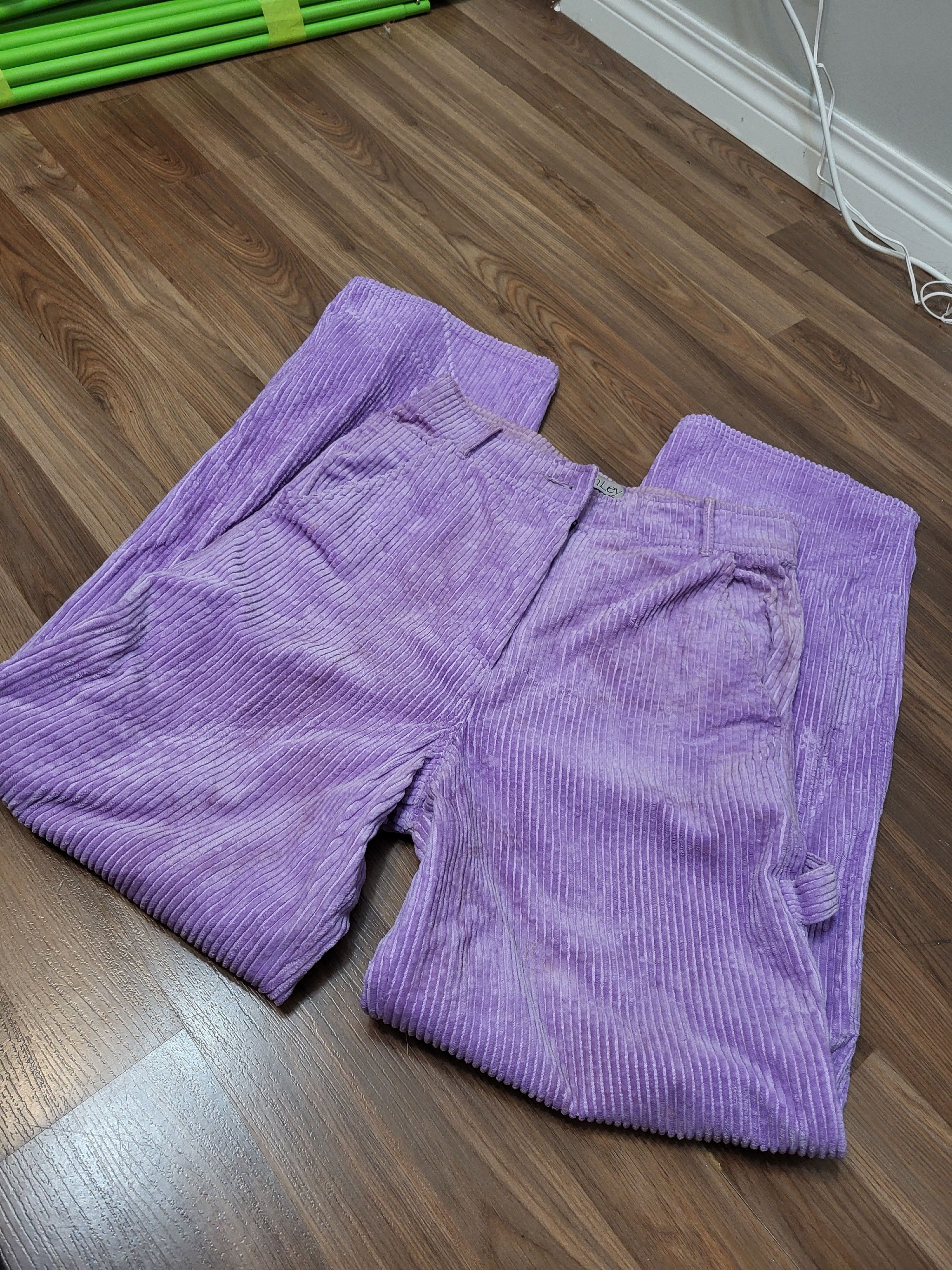 Designer Ashley Williams Lilac Purple Corduroy Pants