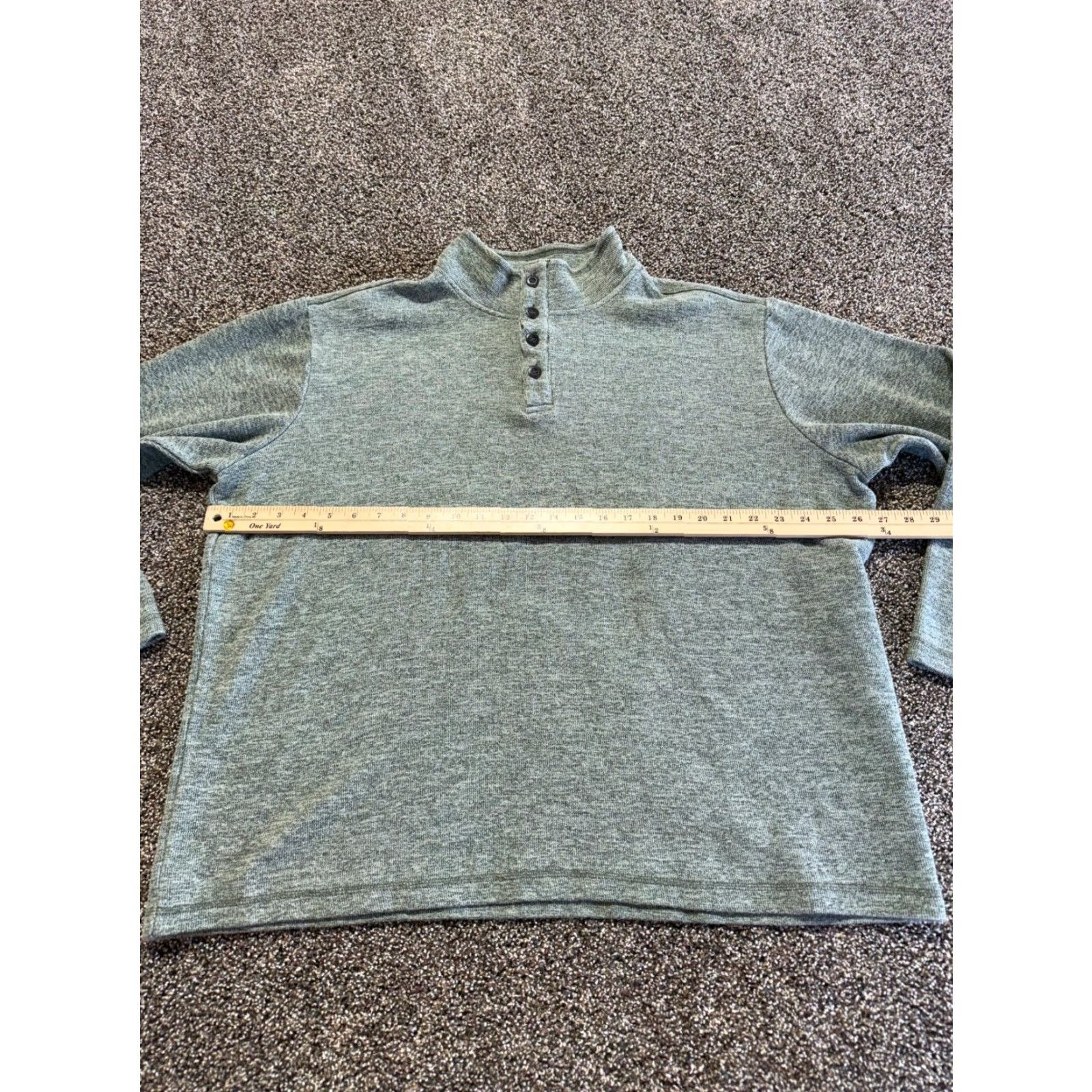 Gap Gap Mens Sweater Henley Long Sleeve Size 2XL Green Cotton Blend Size US XXL / EU 58 / 5 - 3 Thumbnail