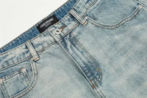 Japanese Brand × Jean Washed men's loose casual punk distressed straight jeans Size US 32 / EU 48 - 3 Thumbnail