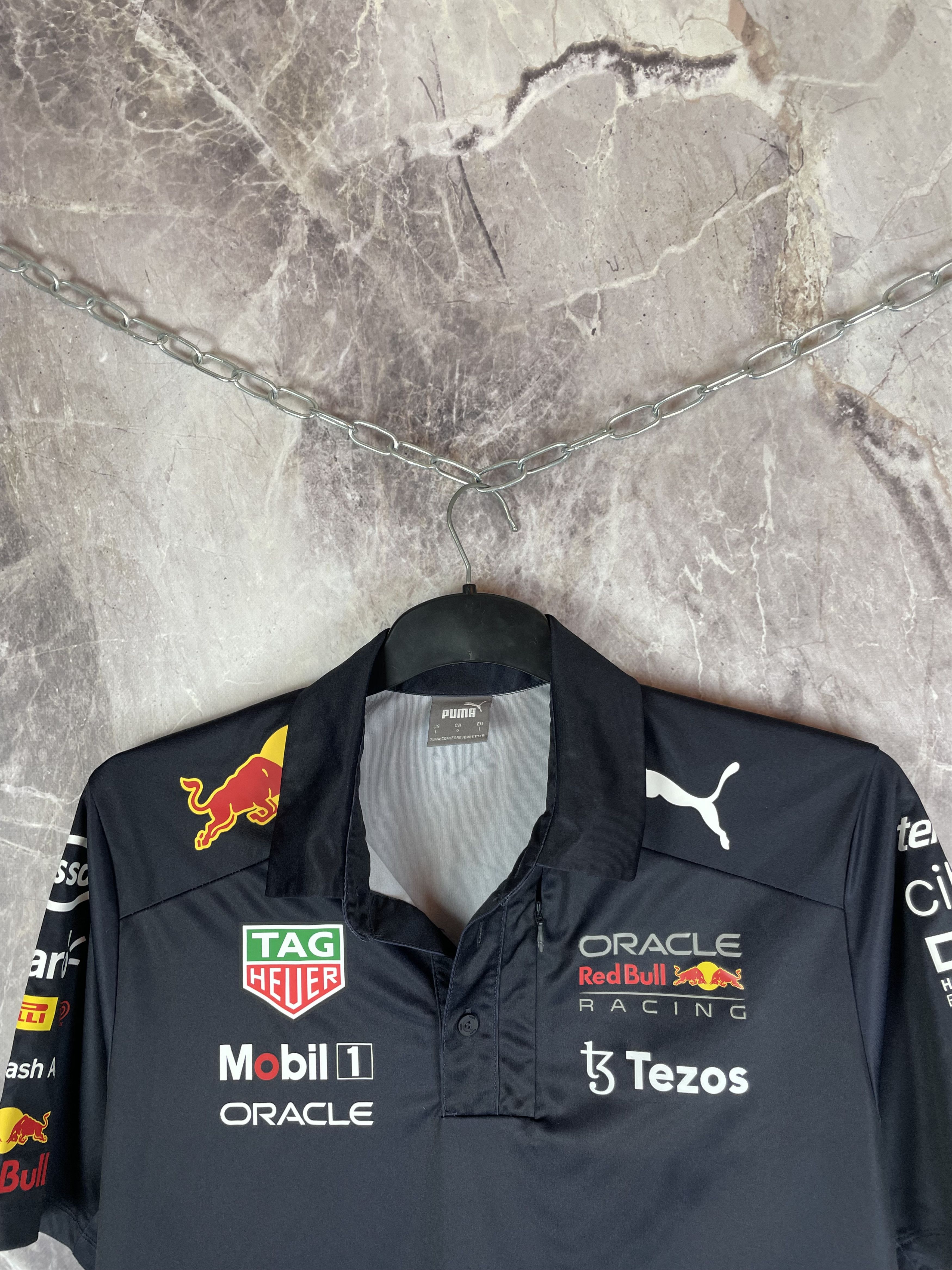 Red Bull Puma Bed Bull Vintage T-Shirt Size US L / EU 52-54 / 3 - 3 Thumbnail