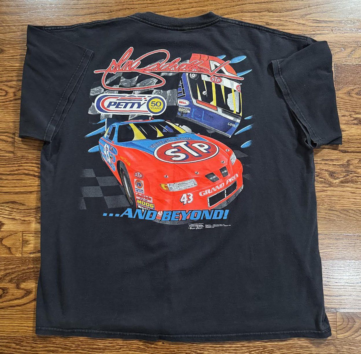 Vintage Vintage Kyle Petty 50 Years Of Racing T Shirt (Size XL) Size US XL / EU 56 / 4 - 2 Thumbnail