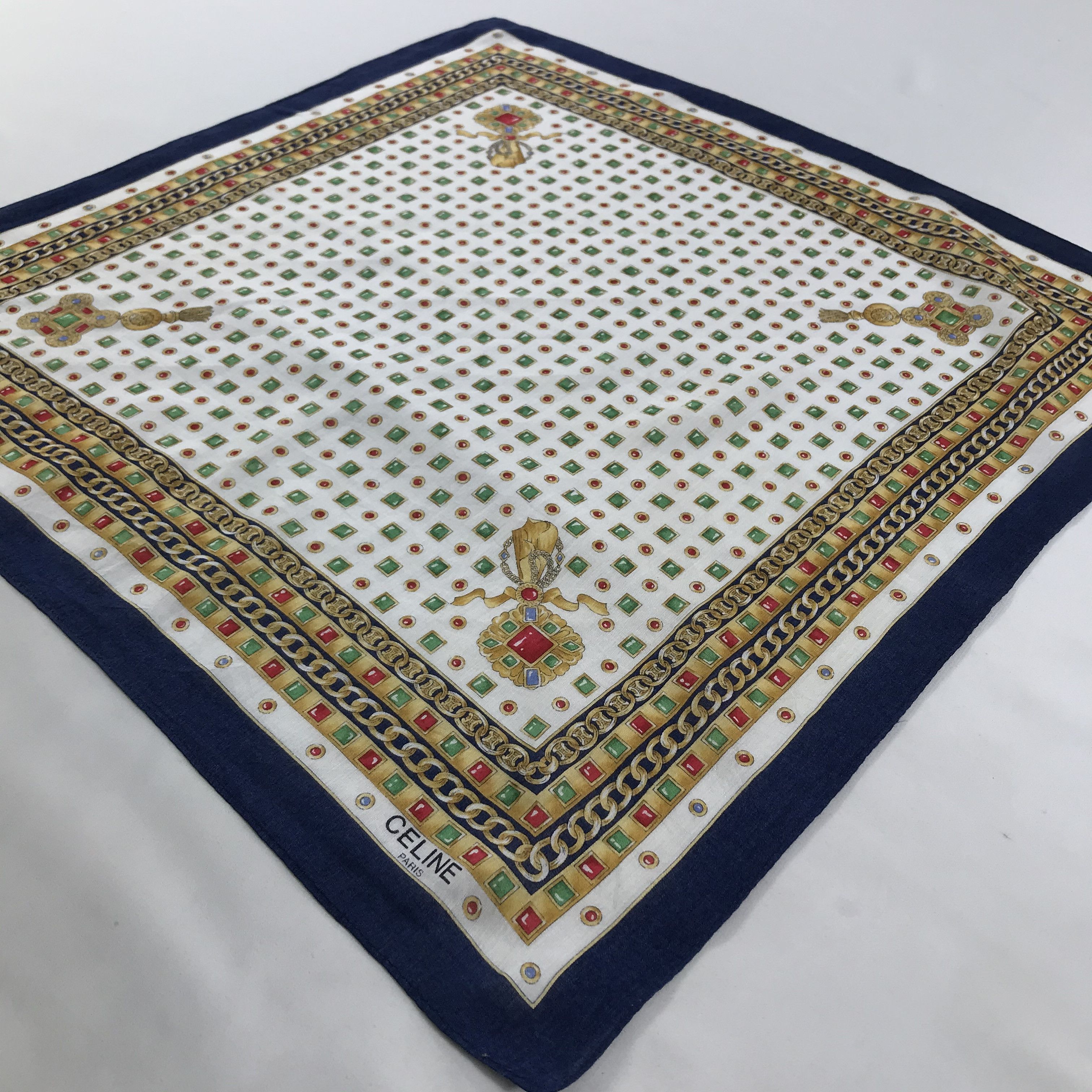 Celine × Vintage Celine Bandana / Handkerchief / Neckerchief - S1443 Size ONE SIZE - 2 Thumbnail