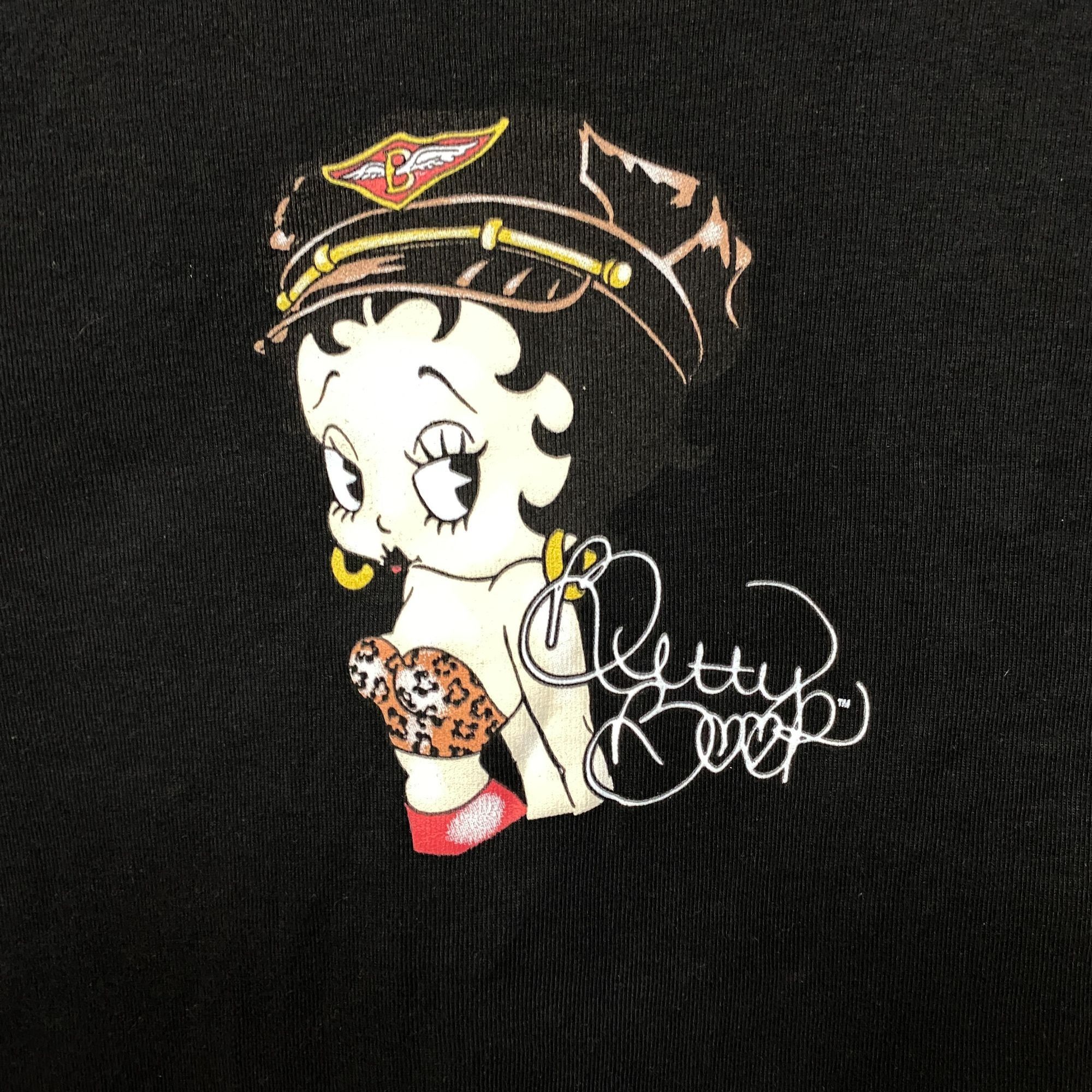 Ripple Junction Betty Boop Harley Davidson Y2K Style Croptop XL Size XL / US 12-14 / IT 48-50 - 2 Thumbnail