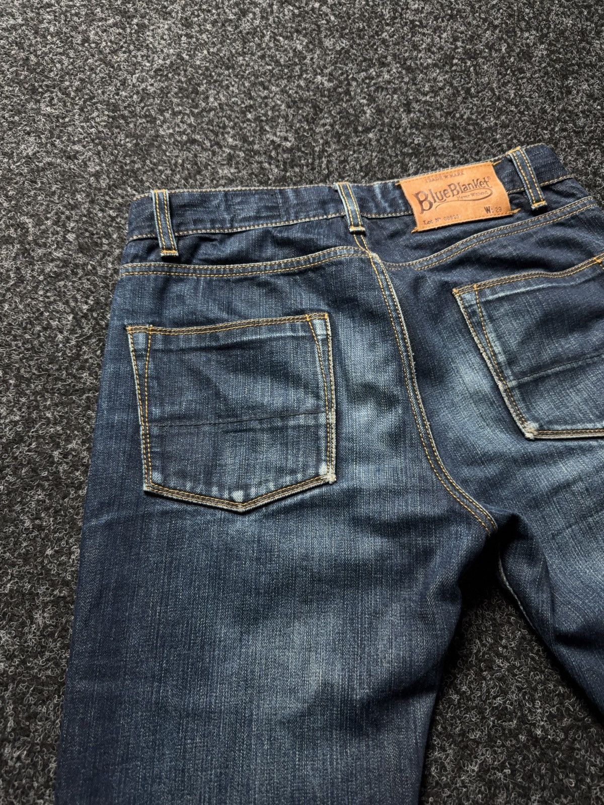 Blue Blanket 00s Blue Blanket Selvedge Denim Jeans Raw Indigo Japan Retro Size US 30 / EU 46 - 14 Thumbnail