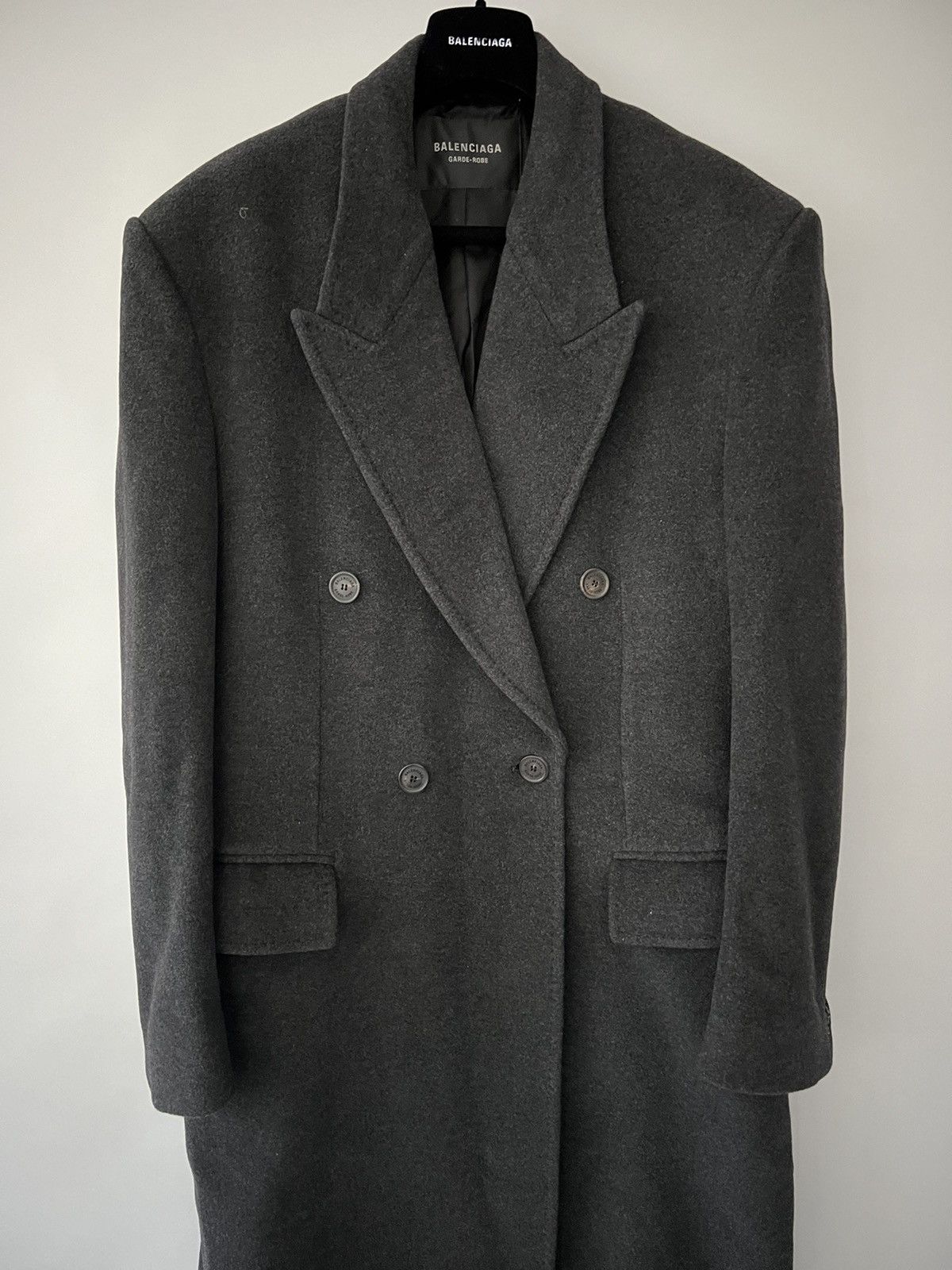 Balenciaga Balenciaga Garde-Robe Cashmere Coat Size US L / EU 52-54 / 3 - 1 Thumbnail