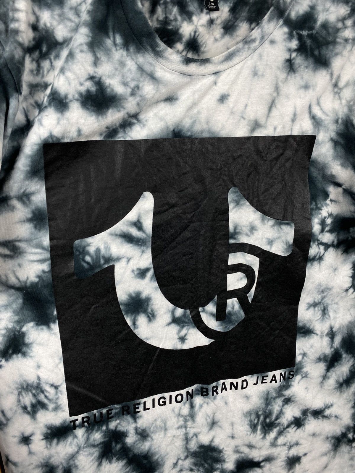 True Religion 🧲T-Shirt True Religion Brand Jeans Big Logo Tie Dye Tee🧲 Size US L / EU 52-54 / 3 - 2 Thumbnail