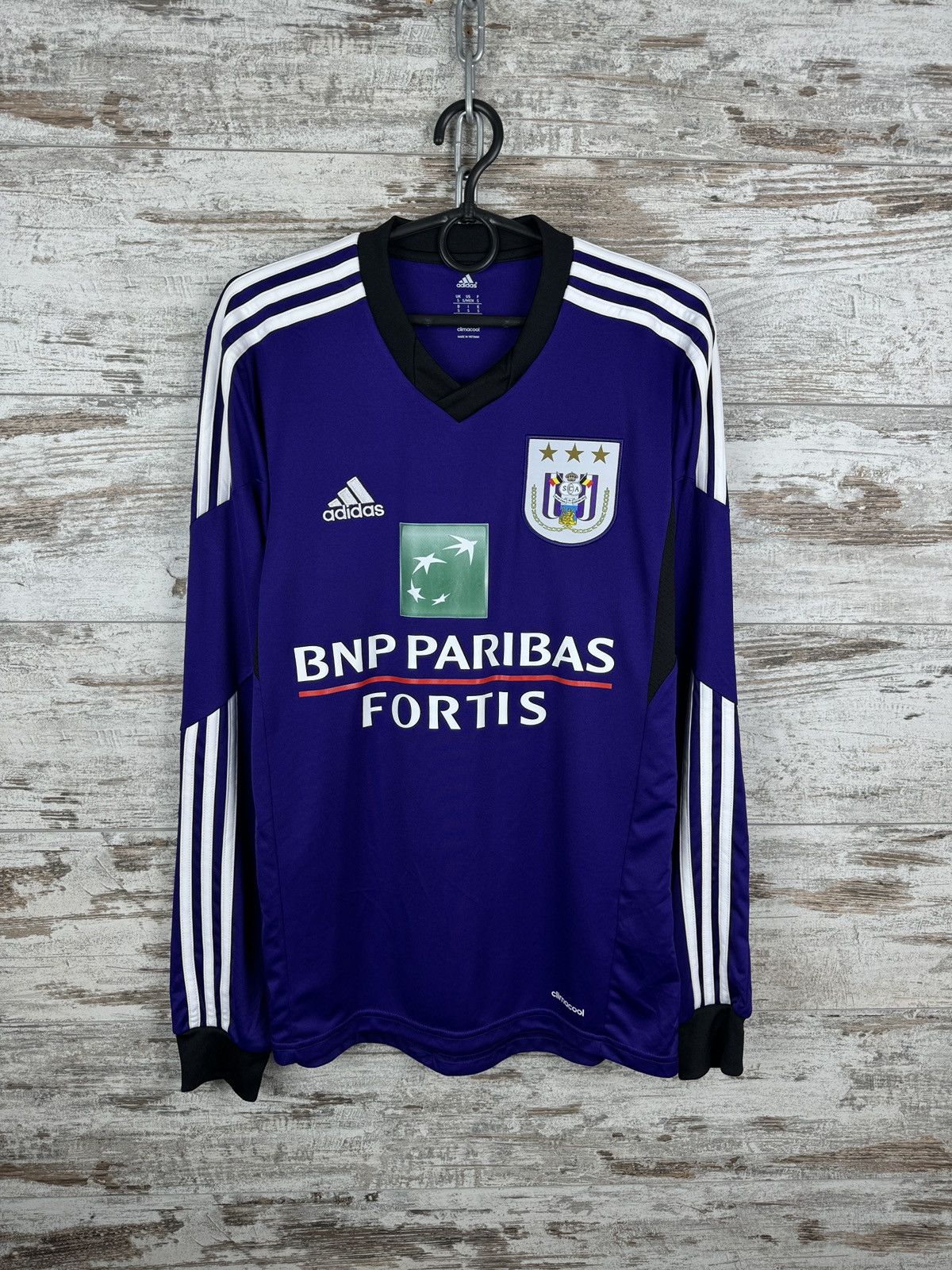 Adidas × Vintage Mens Vintage Adidas Anderlecht FC Soccer jersey longsleeve Size US S / EU 44-46 / 1 - 2 Thumbnail