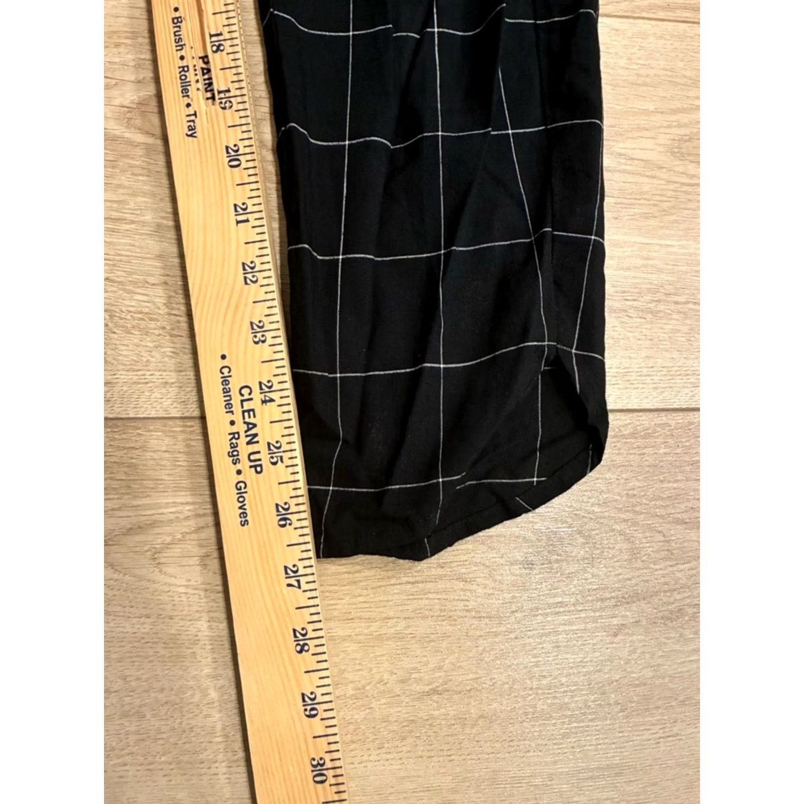 Marine Layer Marine Layer Pants Women Allison Black Windowpane Pull On Tencel Size S Size 28" / US 6 / IT 42 - 5 Thumbnail