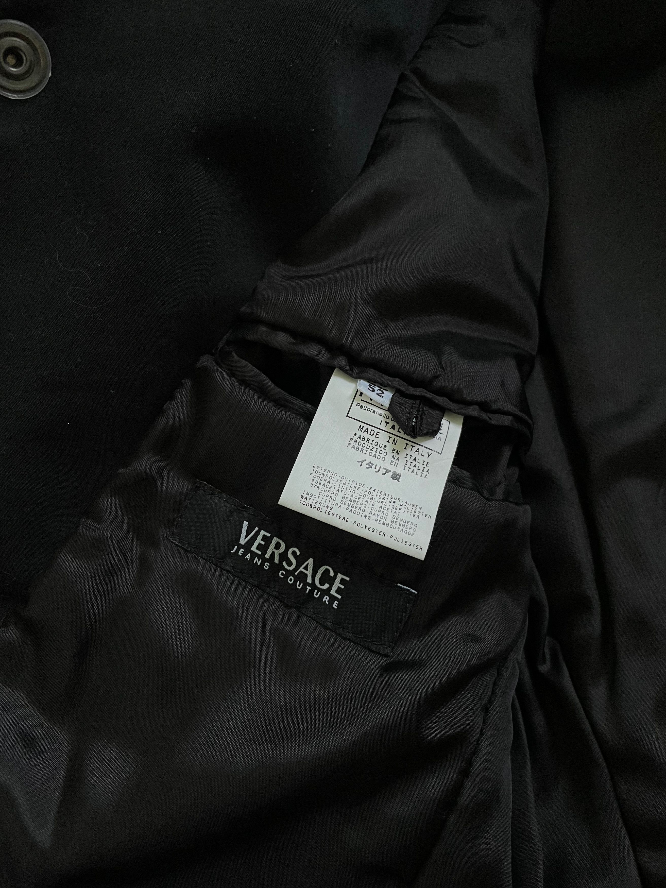 Versace Versace Jeans Black Insulated Coat Blazer Jacket Size US L / EU 52-54 / 3 - 5 Thumbnail
