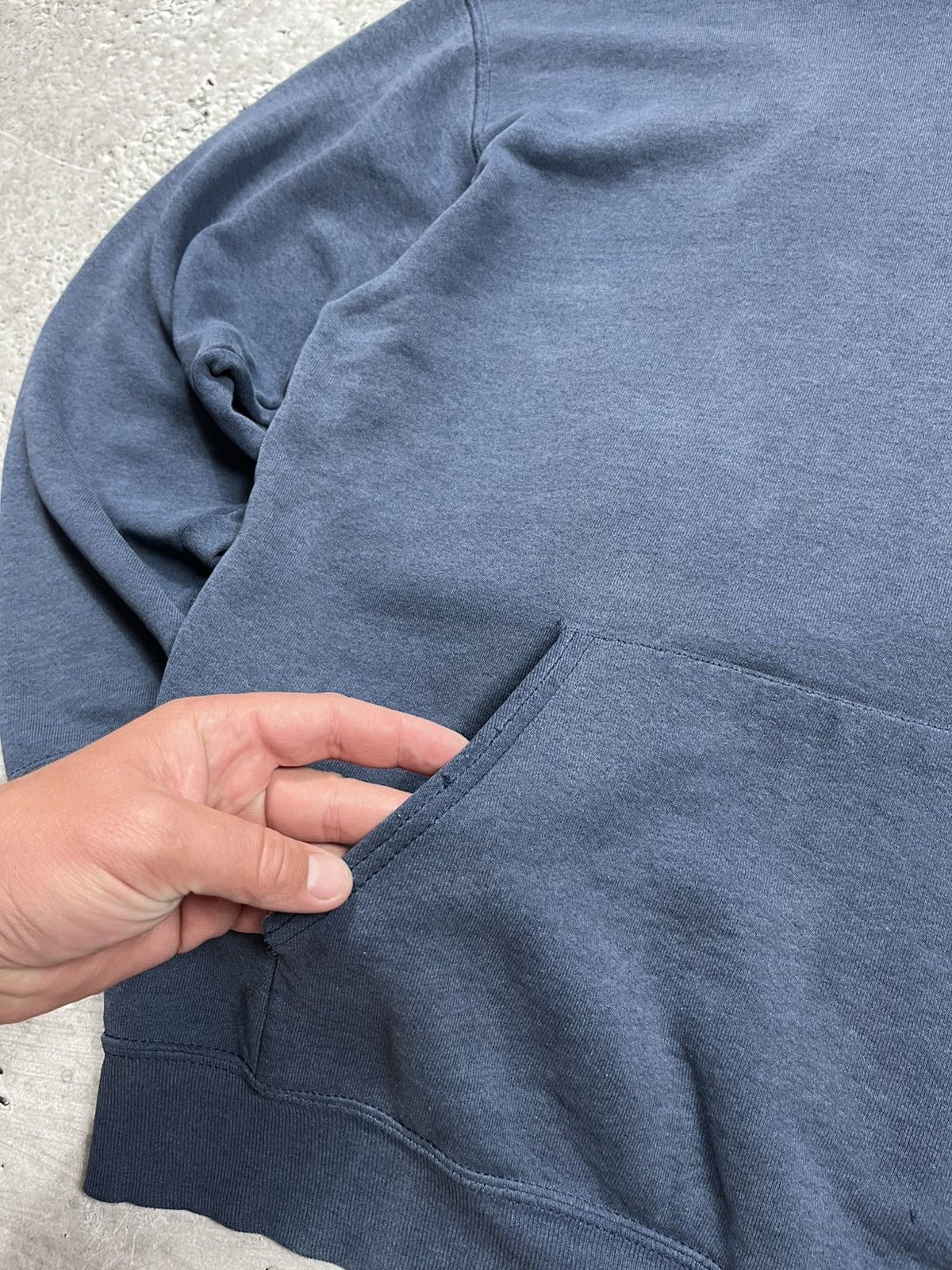 Fruit Of The Loom Distressed Baggy Blank Fruit of the Loom Hoodie Sweatshirt Size US L / EU 52-54 / 3 - 5 Thumbnail