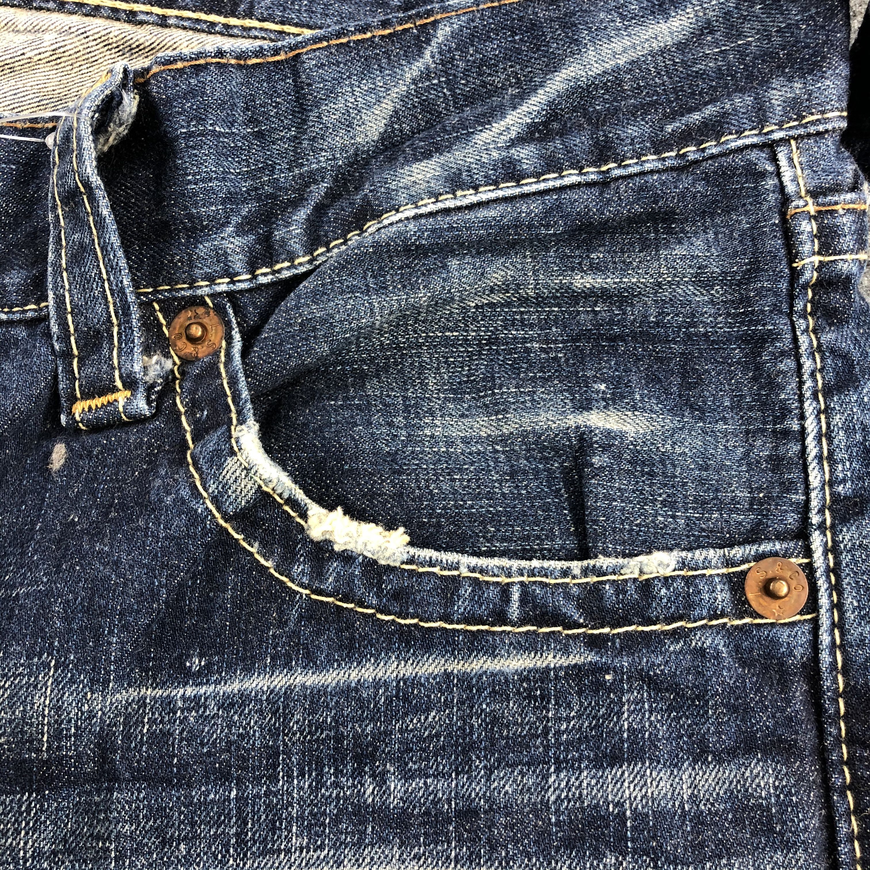 Levi's Vintage 90s Blue Wash Levis 502 Jeans-J1865 Size US 36 / EU 52 - 10 Thumbnail