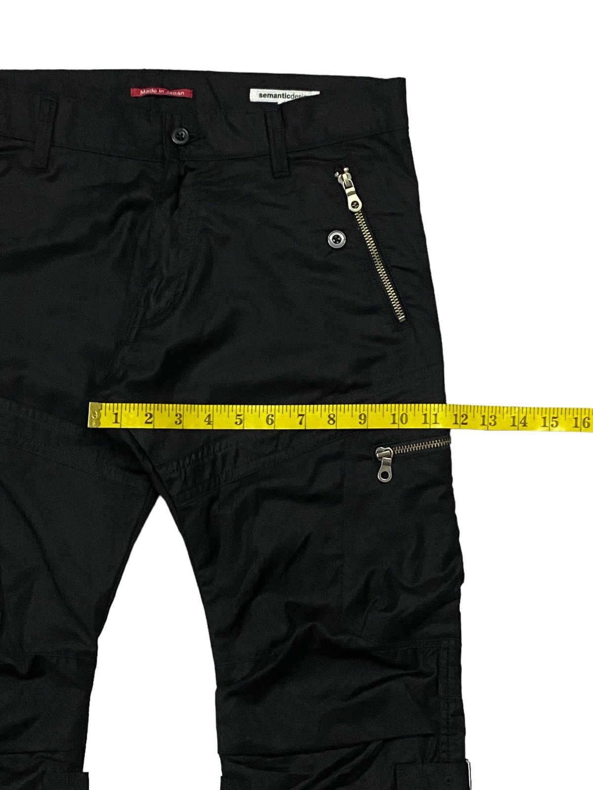 If Six Was Nine × Japanese Brand × semanticdesign Rare🔥Semantic Design Shiny MultiPocket Bondage Pants Size US 31 - 9 Thumbnail