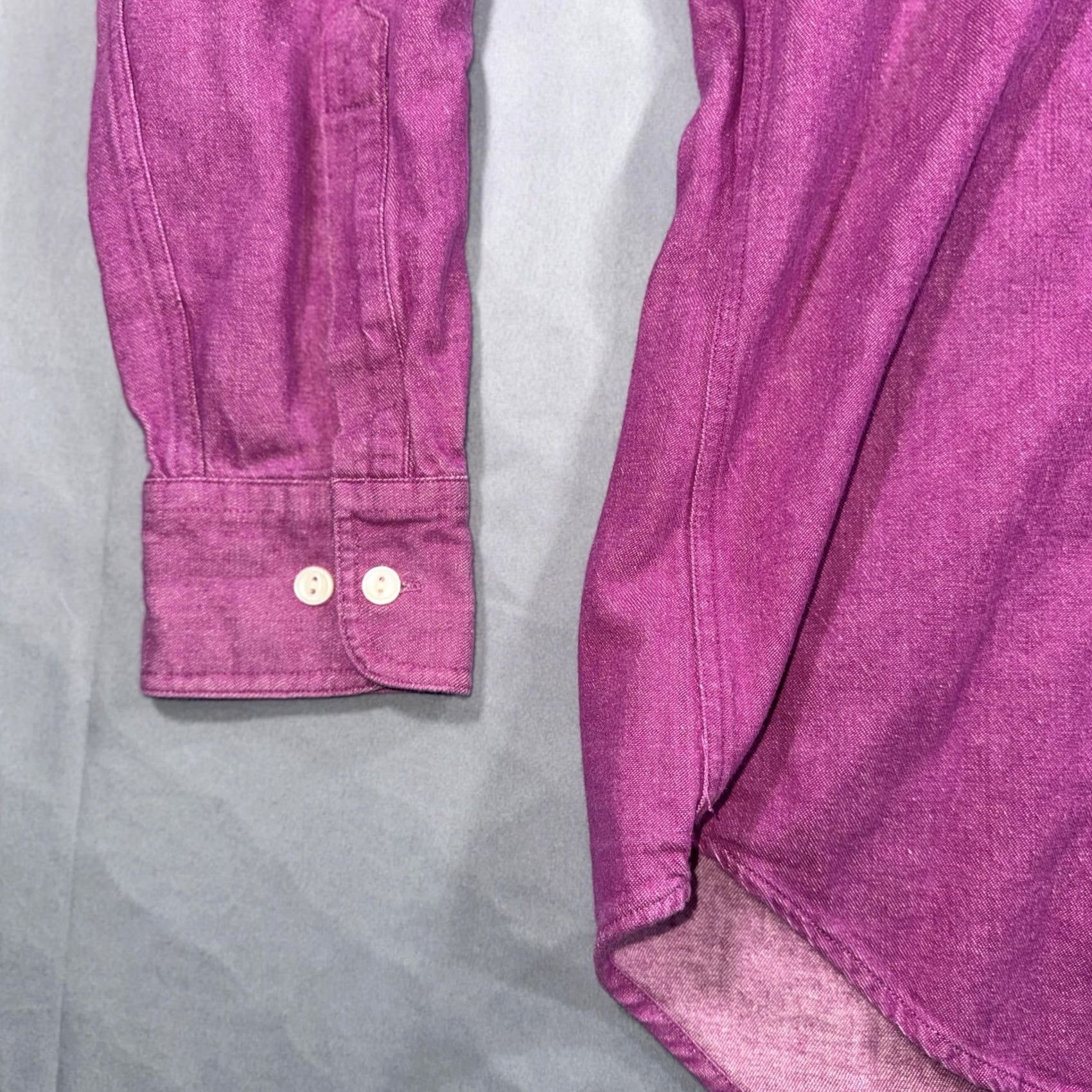 Chaps VINTAGE Chaps Ralph Lauren Shirt Mens Medium Purple Denim Country Cottons 90s Size US M / EU 48-50 / 2 - 5 Thumbnail