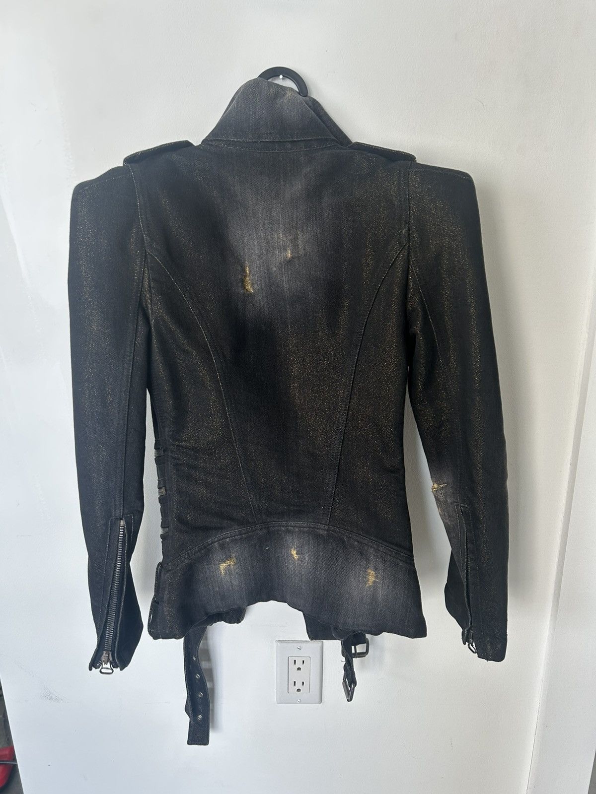 Balmain Balmain by Decarnin AW11 Distressed Biker Jacket Size US XS / EU 42 / 0 - 7 Thumbnail