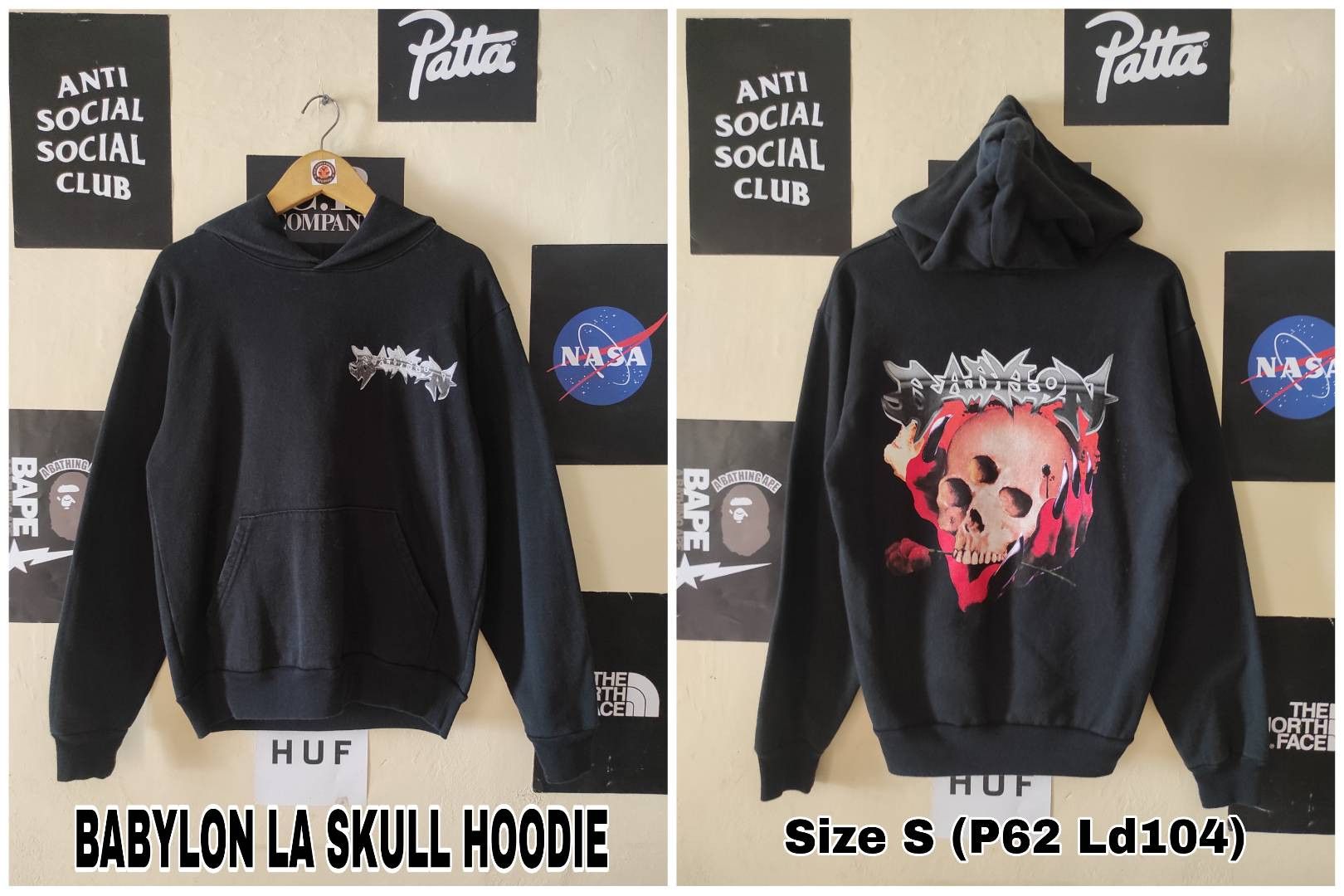Babylon Babylon La Skull Hoodie Size US S / EU 44-46 / 1 - 1 Thumbnail