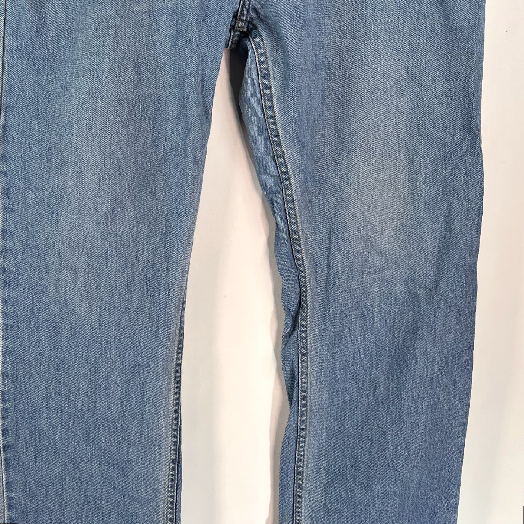 Levi's Levi's 505 Jeans Mens Regular Blue Denim Straight Leg 36x34 Mid Rise 5-Pocket Pockets Denim Cotton Blend Button Zipper 36 Mens Size US 36 / EU 52 - 5 Thumbnail
