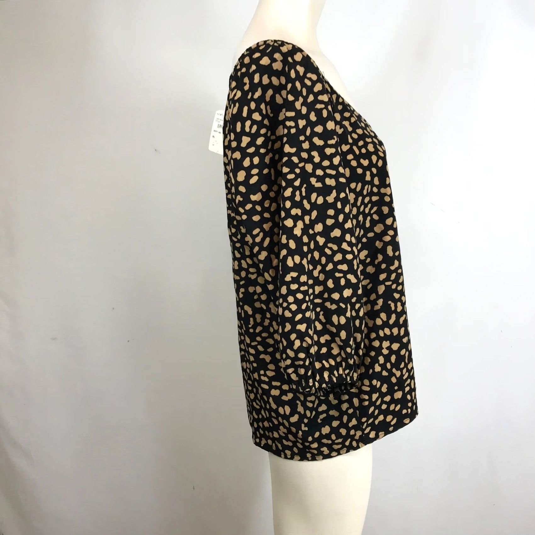 Sanctuary Sanctuary Blouse Women XL V Neck Button Front Leopard Print Tunic Animal Print Size XL / US 12-14 / IT 48-50 - 4 Thumbnail